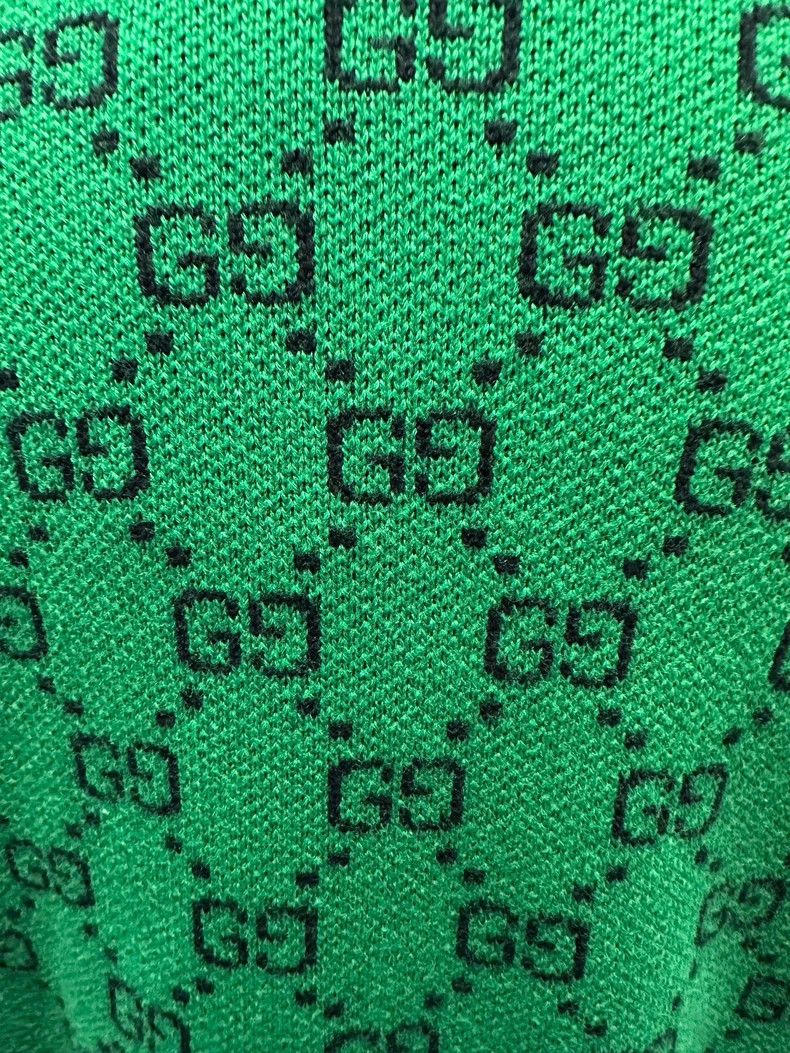 Gucci Gucci Double G full-print colour-blocked wool cardigan coa Size M / US 6-8 / IT 42-44 - 3 Thumbnail