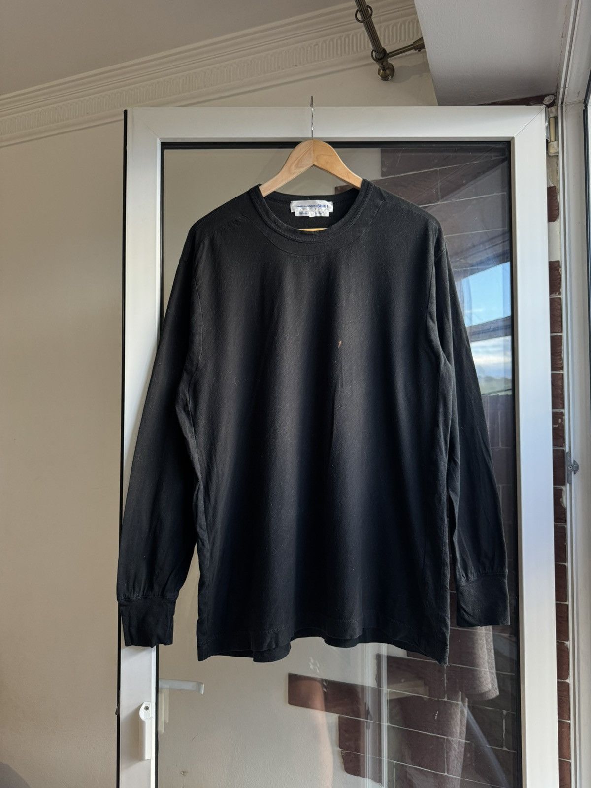 Comme des Garcons SHIRT Vintage Avangard Comme Des Garcons Shirt Longsleeve black Size US L / EU 52-54 / 3 - 4 Thumbnail