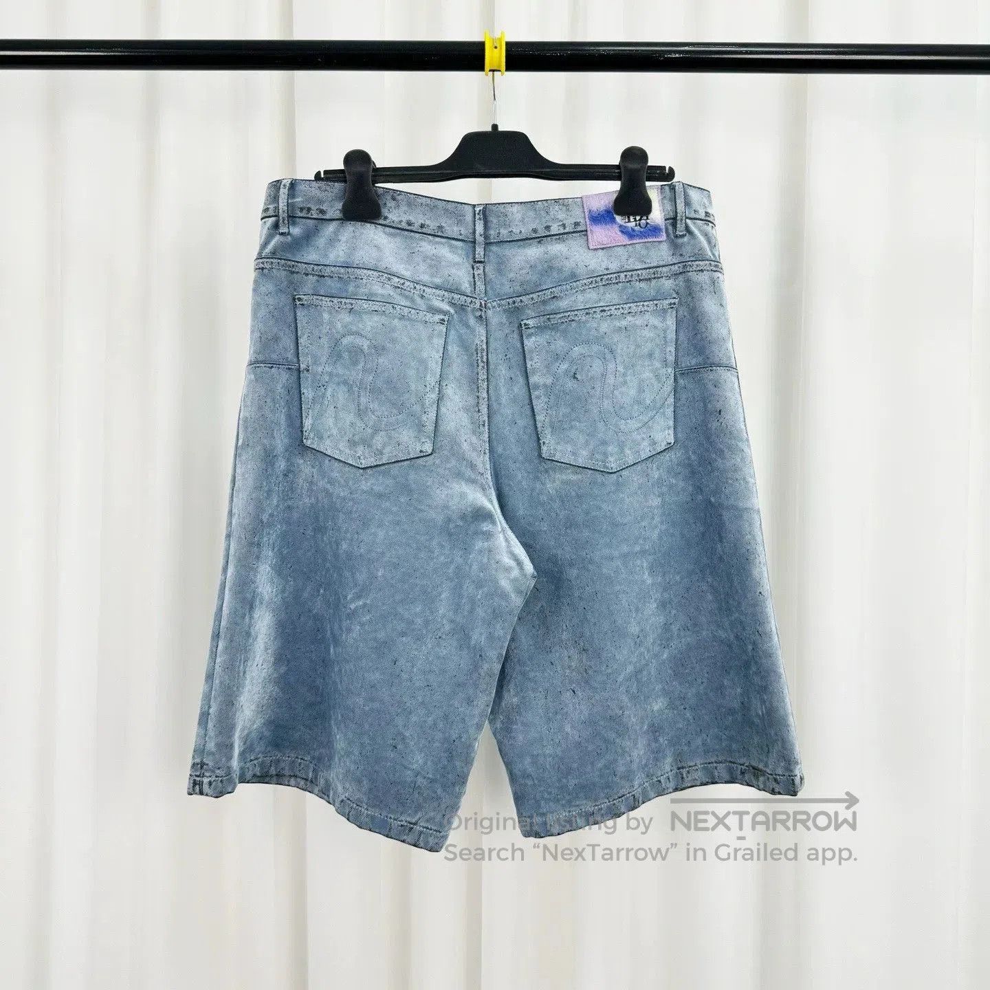 Dior dior erl blue gray denim shorts size w34. Size US 34 / EU 50 - 2 Thumbnail