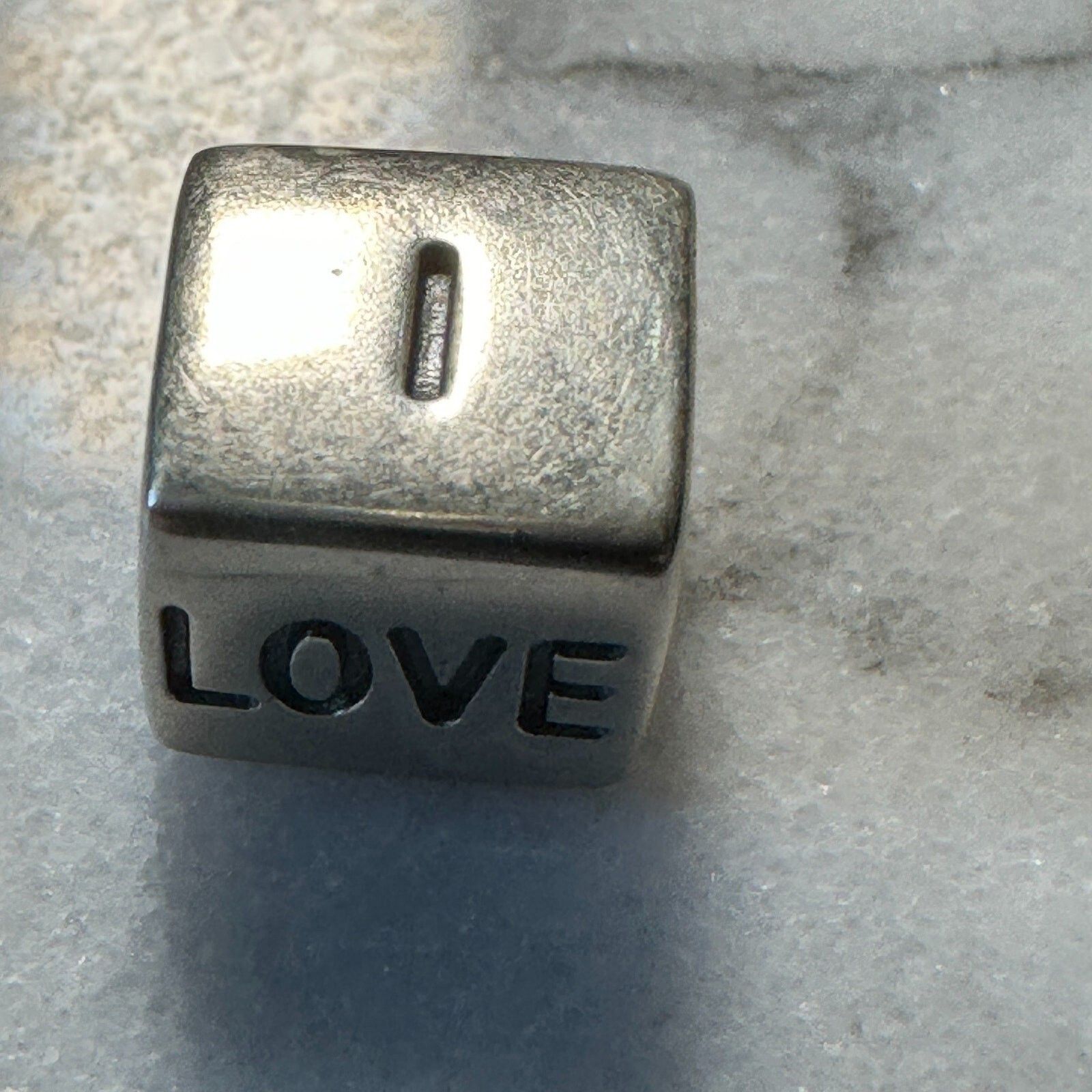 pandora Pandora Genuine 14k Two Toned I Love You Box Charm Bead 7902 Size ONE SIZE - 3 Thumbnail