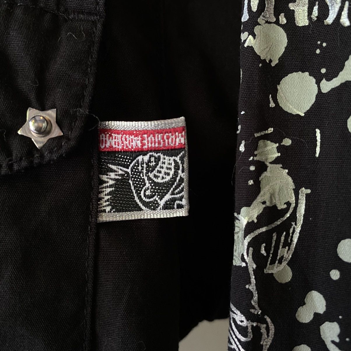 Japanese Brand × Massimo Osti MASSIVE MASSIMO Y2K PUNK Black Sheer Graphic Shirt Size US M / EU 48-50 / 2 - 3 Thumbnail