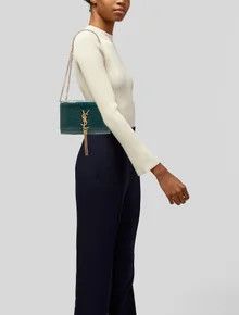 Saint Laurent Paris o1b1hav110724 Size: OS / Kate Medium Bag in Dark Green Size ONE SIZE - 2 Thumbnail