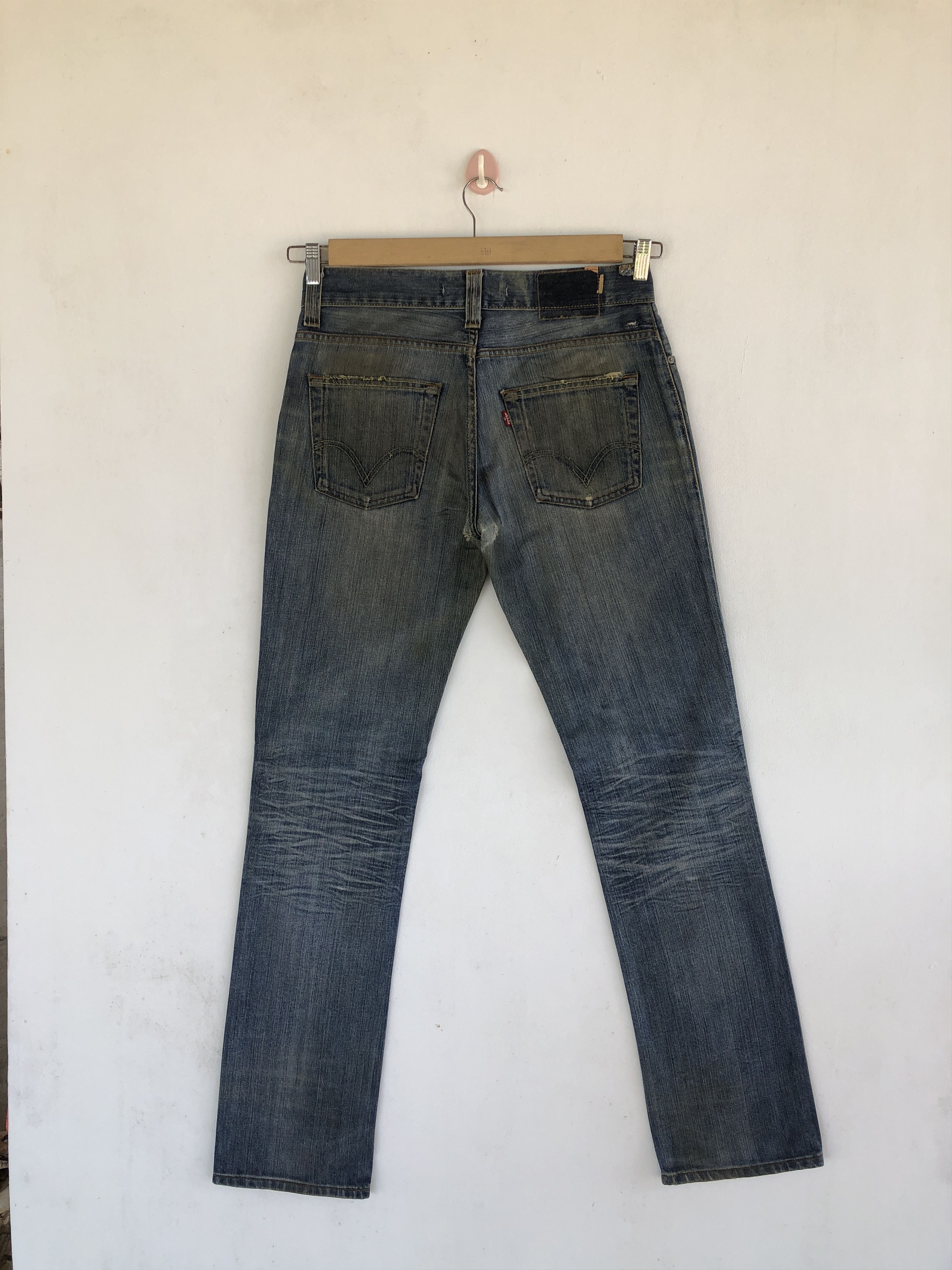 Levi's Vintage Y2K Levis 511 Faded Jeans Levi's Dirty Skinny Denim Size US 32 / EU 48 - 2 Thumbnail