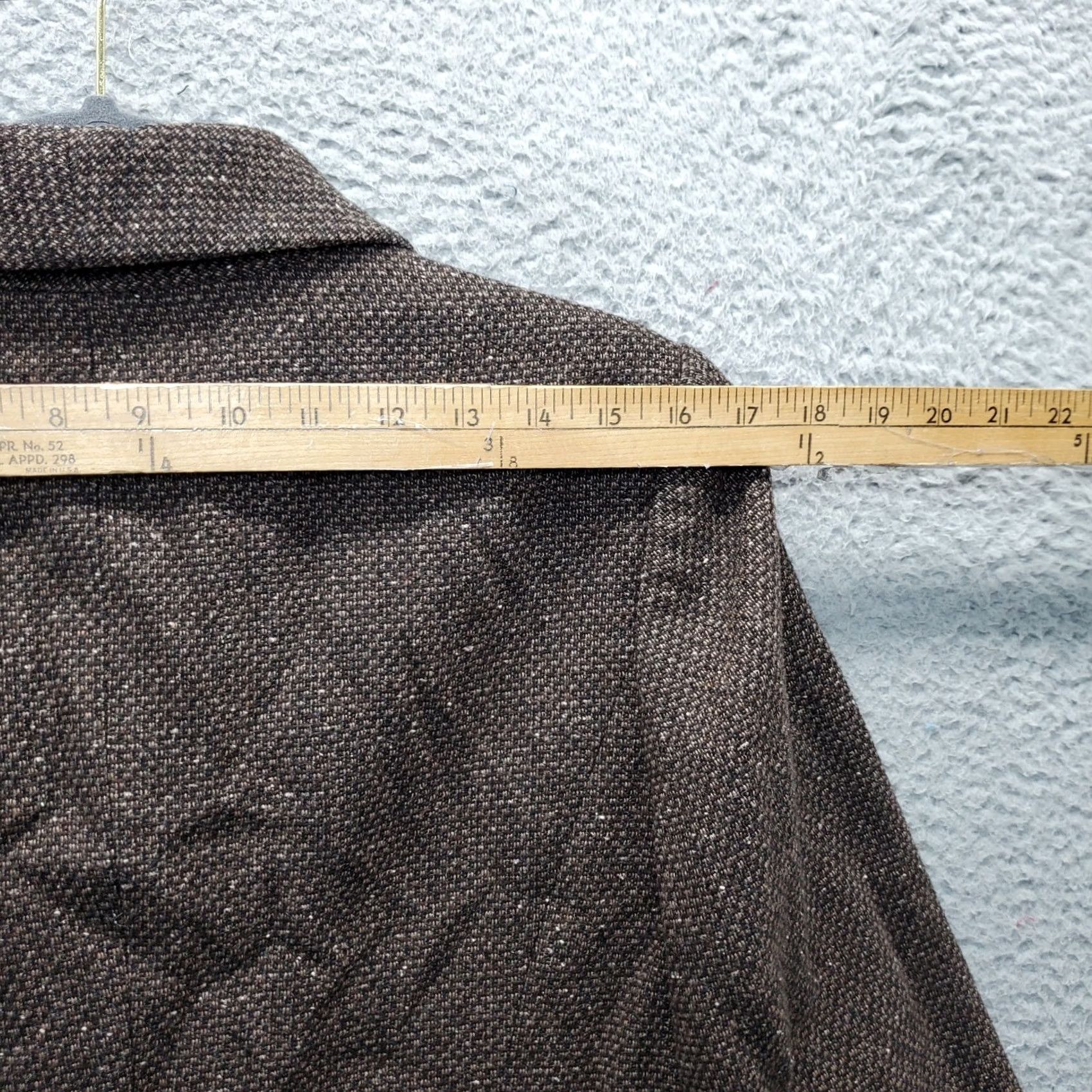 Calvin Klein Calvin Klein Blazer Jacket Womens Size 10 Brown Tweed Wool Textured Double Breasted Blazer Size L / US 10 / IT 46 - 5 Thumbnail