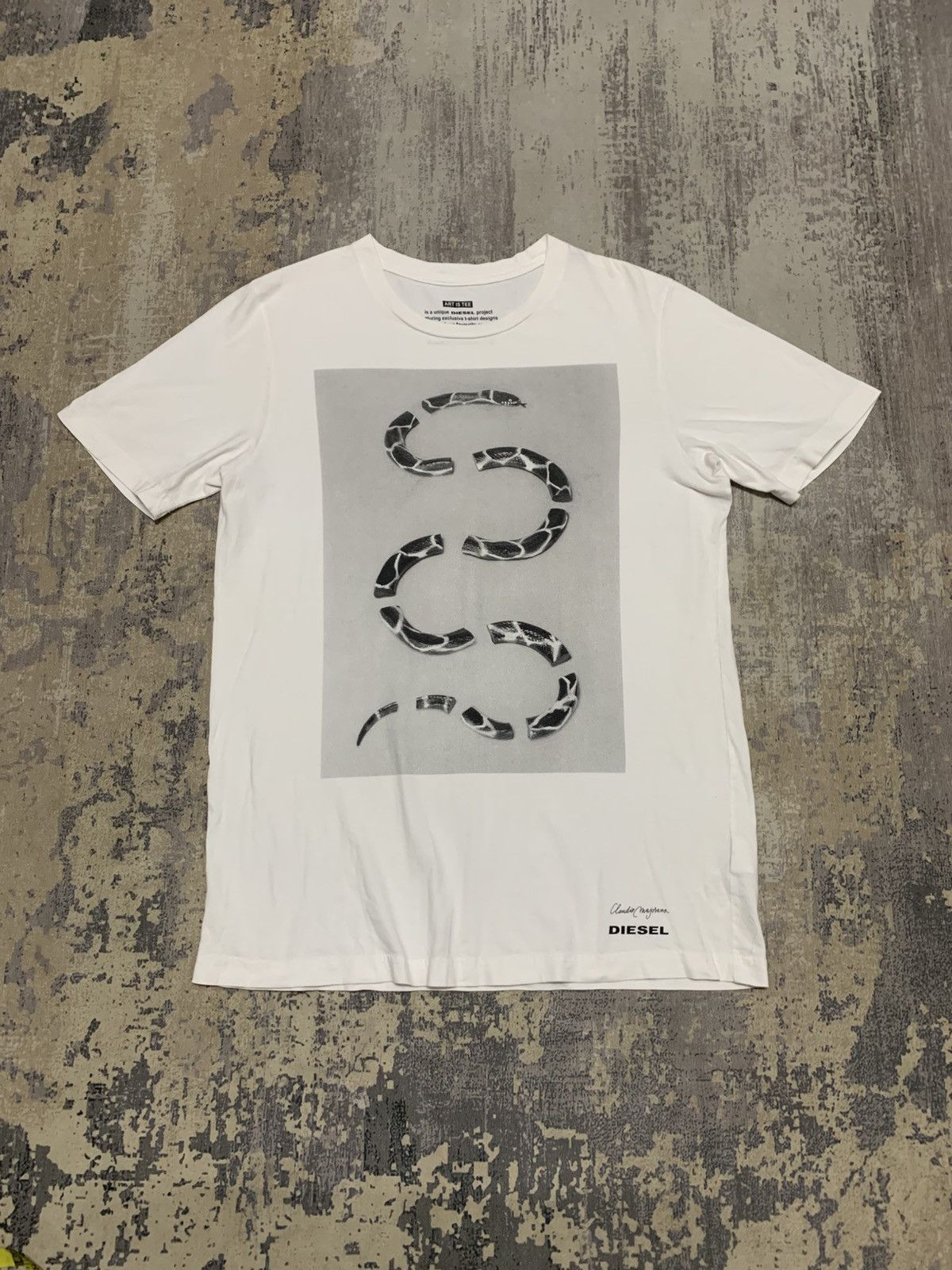 Diesel Y2K Diesel Claudio Majohana Snake Photo Tees Size US M / EU 48-50 / 2 - 1 Thumbnail