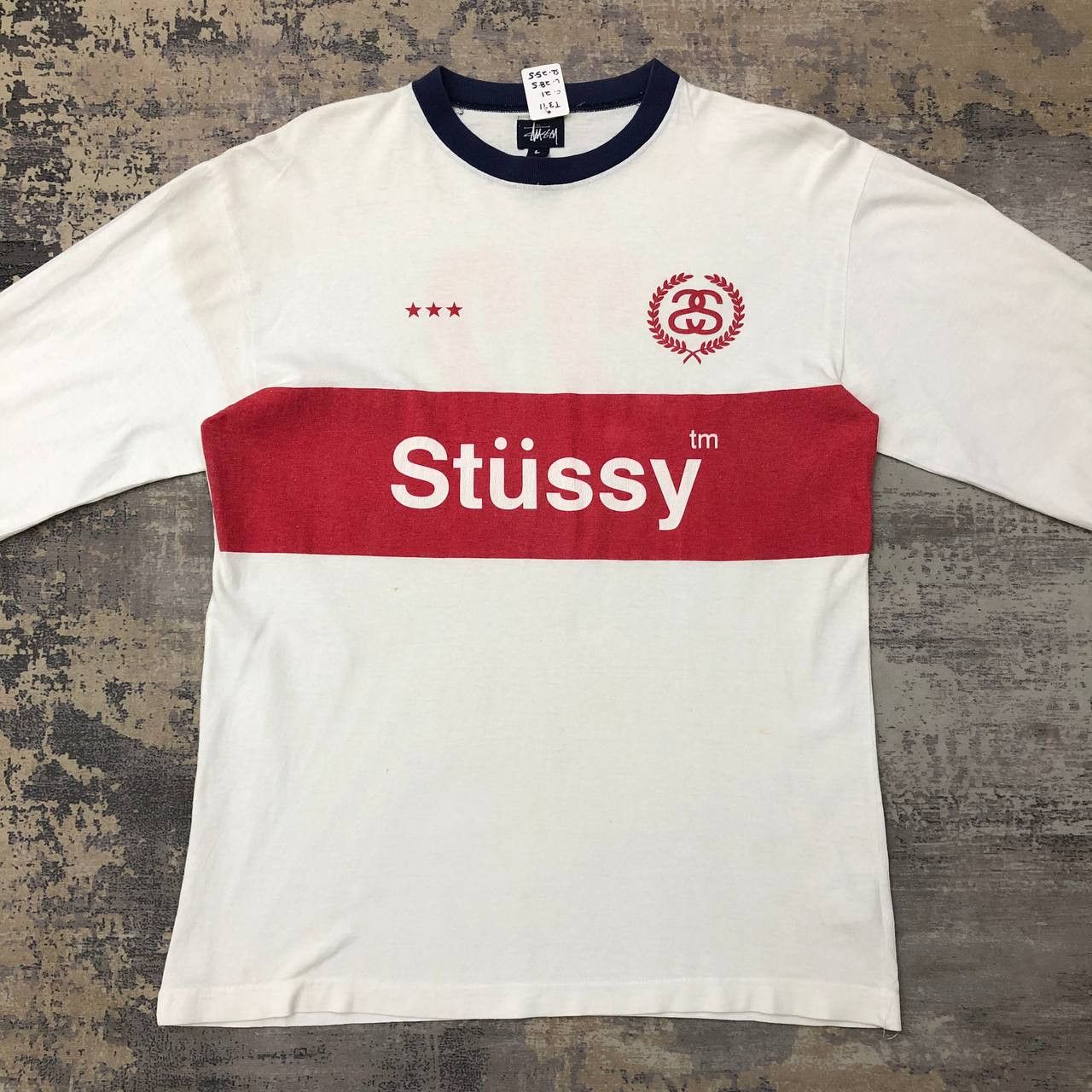 Stussy T371 90s USA STUSSY NO.22 LONGSLEEVE TEE Size US L / EU 52-54 / 3 - 3 Thumbnail