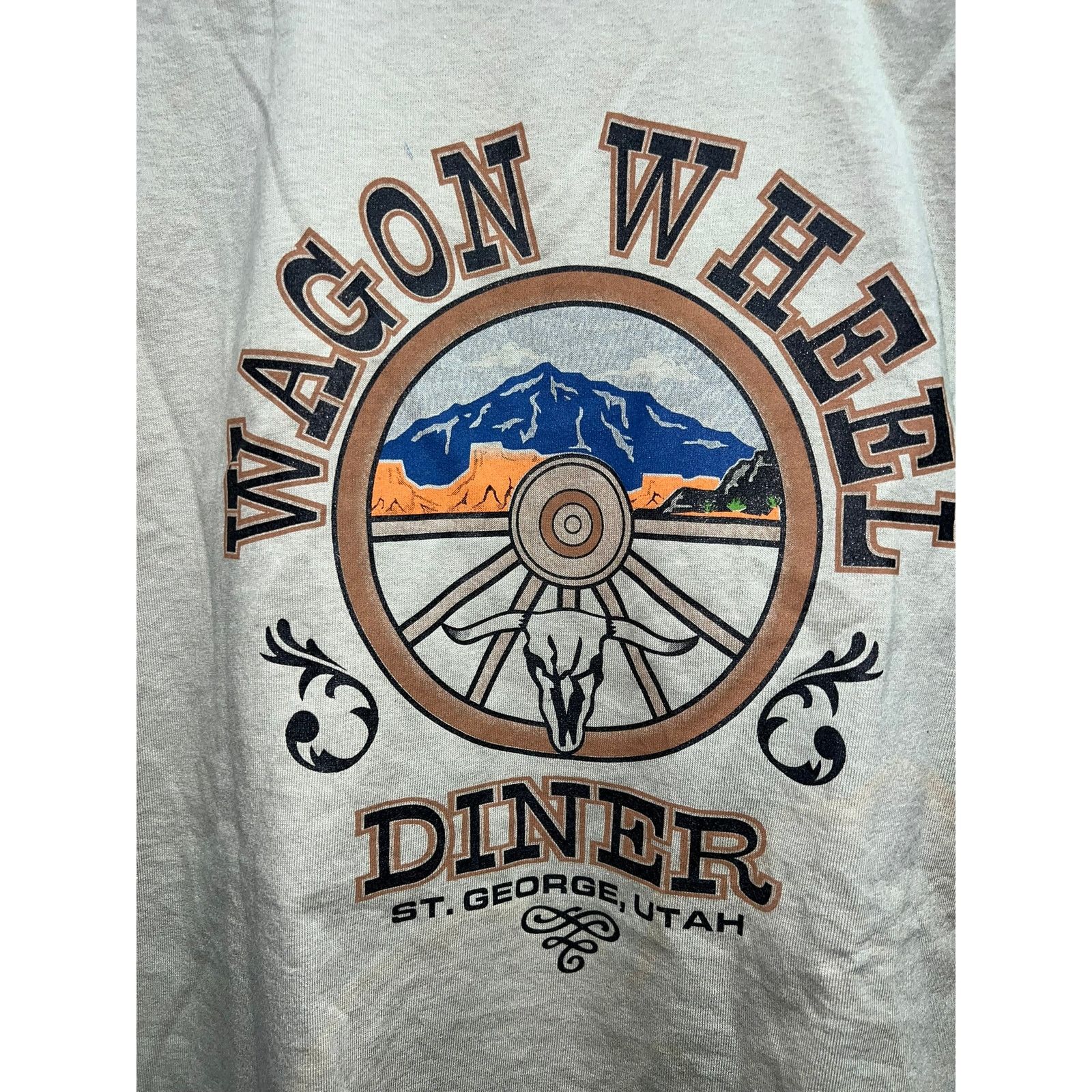Anvil Vintage Wagon Wheel Diner Shirt St George Utah Stain Stained Size US M / EU 48-50 / 2 - 9 Thumbnail