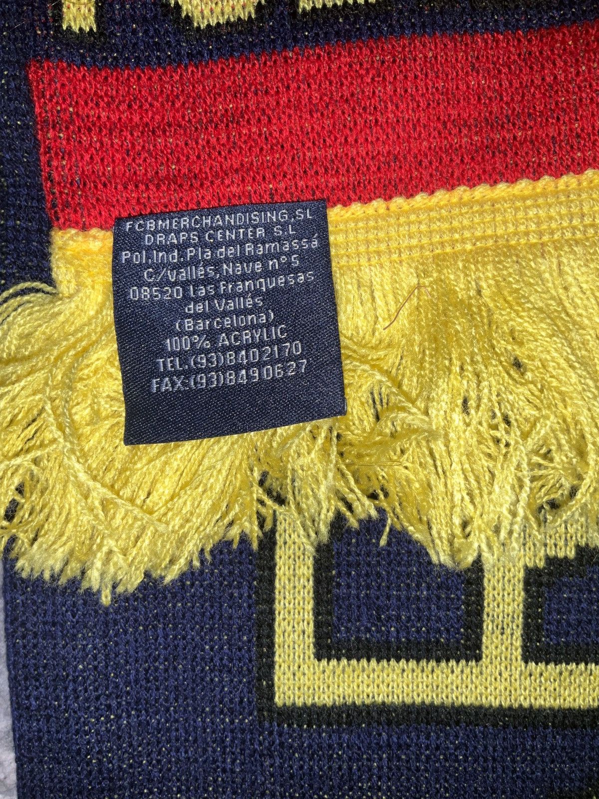 Vintage FC Barcelona Scarf Size ONE SIZE - 5 Thumbnail