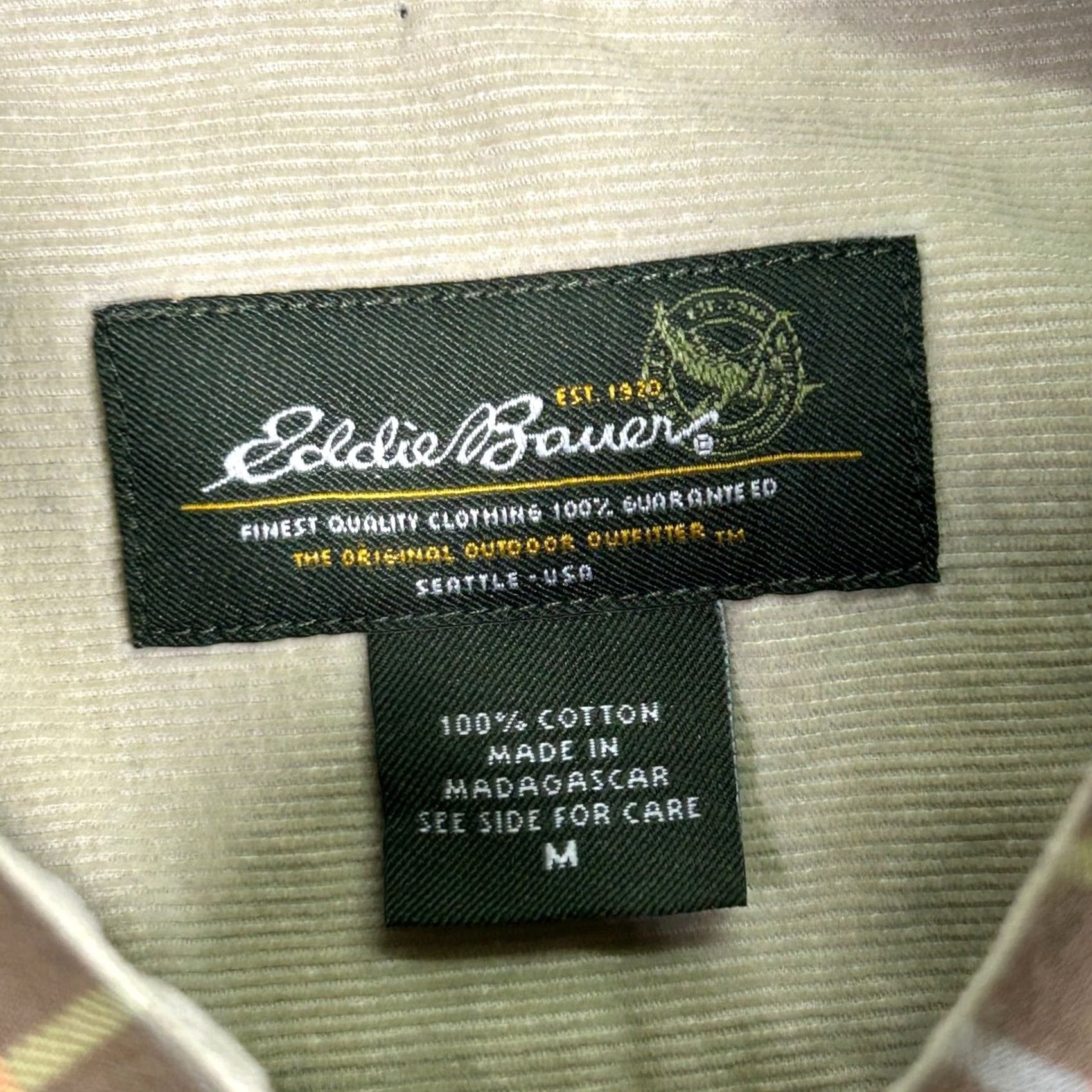 Eddie Bauer Eddie Bauer Plaid Button-Down Shirt Long Sleeve Mens M Brown Casual Cotton Button-Up Shirt Size US M / EU 48-50 / 2 - 5 Thumbnail