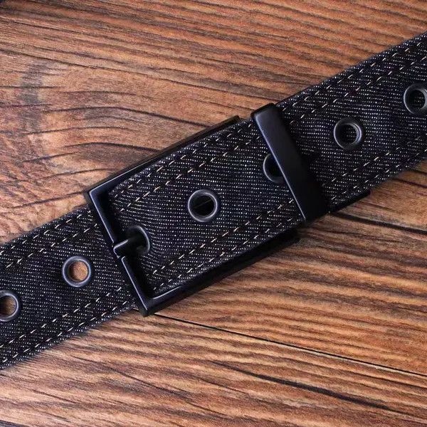 Japanese Brand Norika x Izumi Street Punk Vintage Denim Belt Size ONE SIZE - 2 Thumbnail