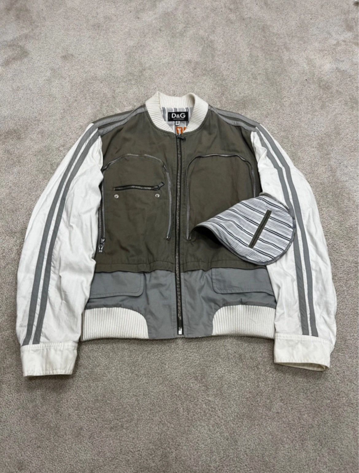 Dolce & Gabbana Dolce & Gabbana "Pump it up" Utility Cargo Bomber Jacket Size US M / EU 48-50 / 2 - 3 Thumbnail
