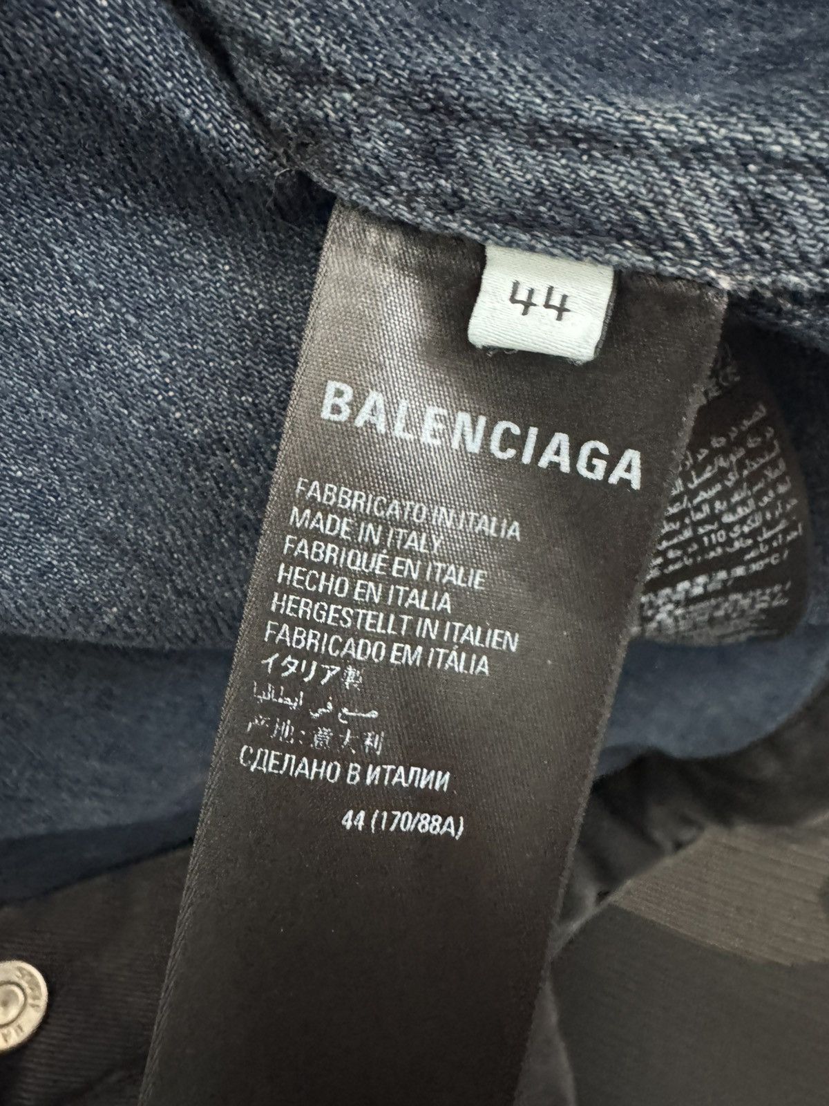 Balenciaga Padded Denim Jacket Size US S / EU 44-46 / 1 - 10 Thumbnail