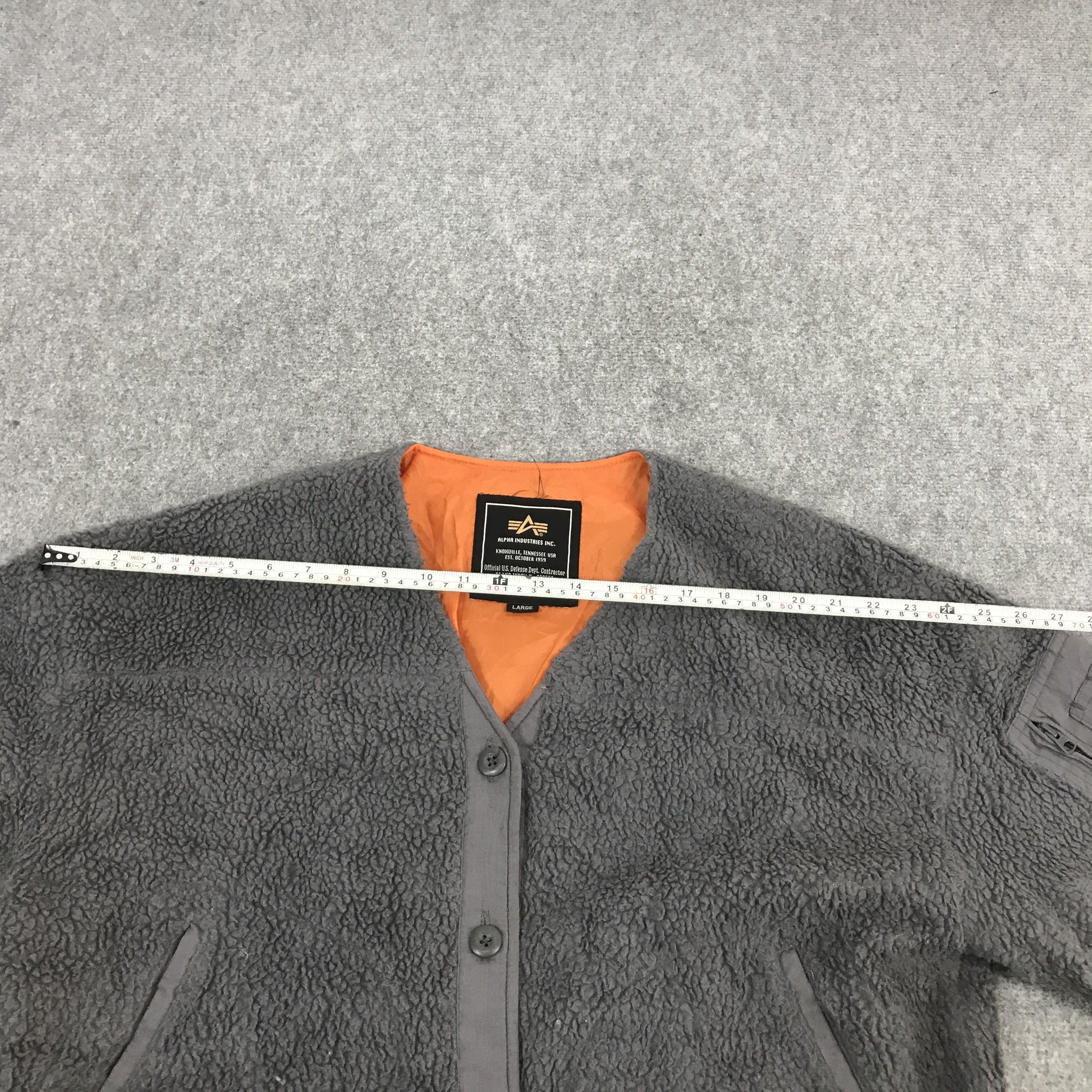 Alpha Industries ALPHA INDUSTRIES CARDIGAN FLEECE JACKET Size US L / EU 52-54 / 3 - 9 Thumbnail