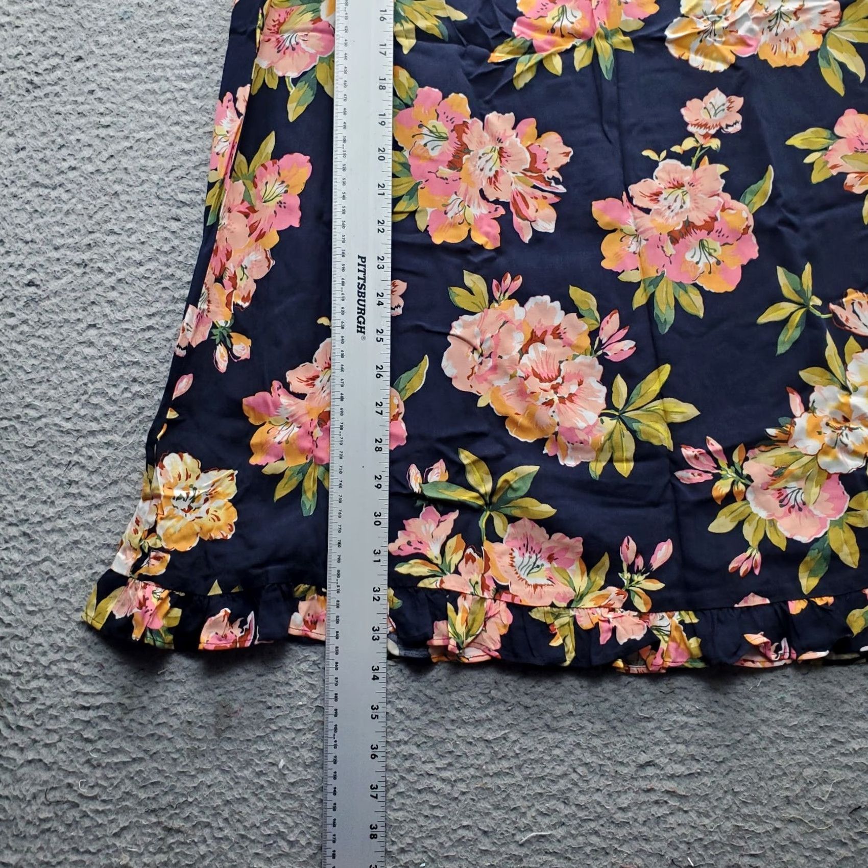 Loft LOFT Womens Size S Multicolor Floral A-Line Dress Sleeveless Ruffle Tie Front Crew Neck Summer Dept: Women Size S / US 4 / IT 40 - 3 Thumbnail
