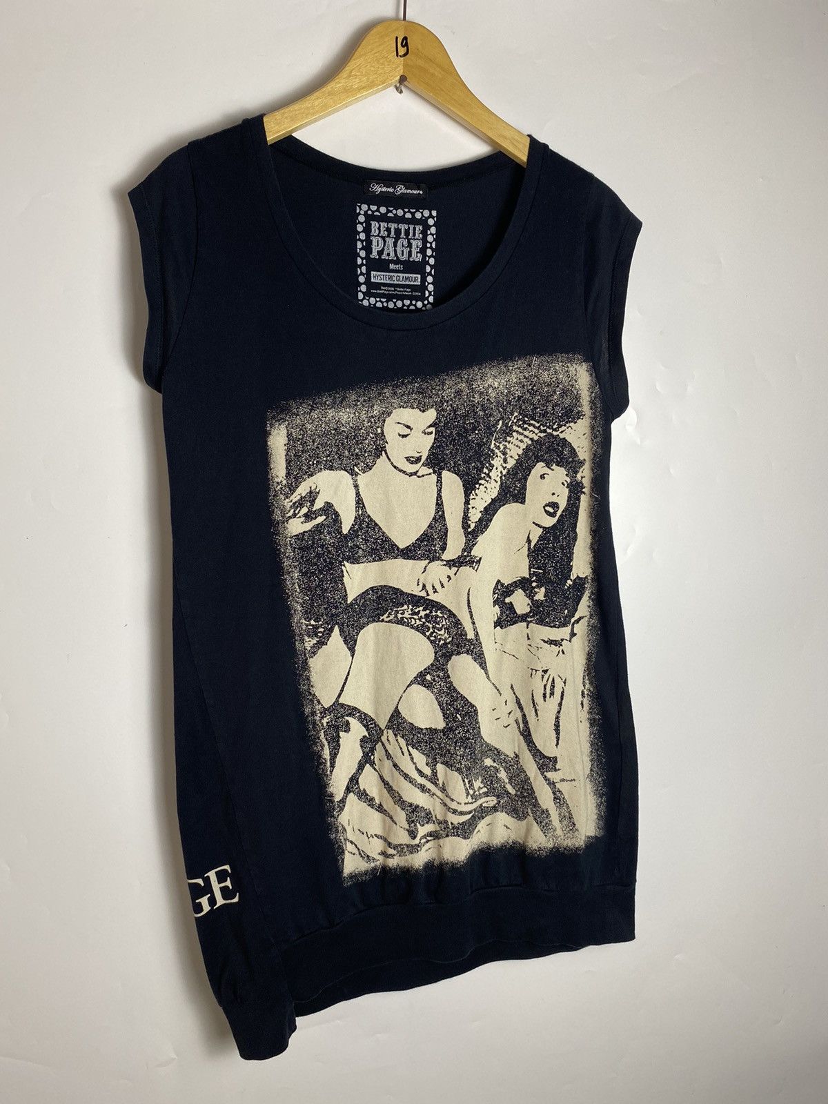 hysteric glamour x bettie page tank top