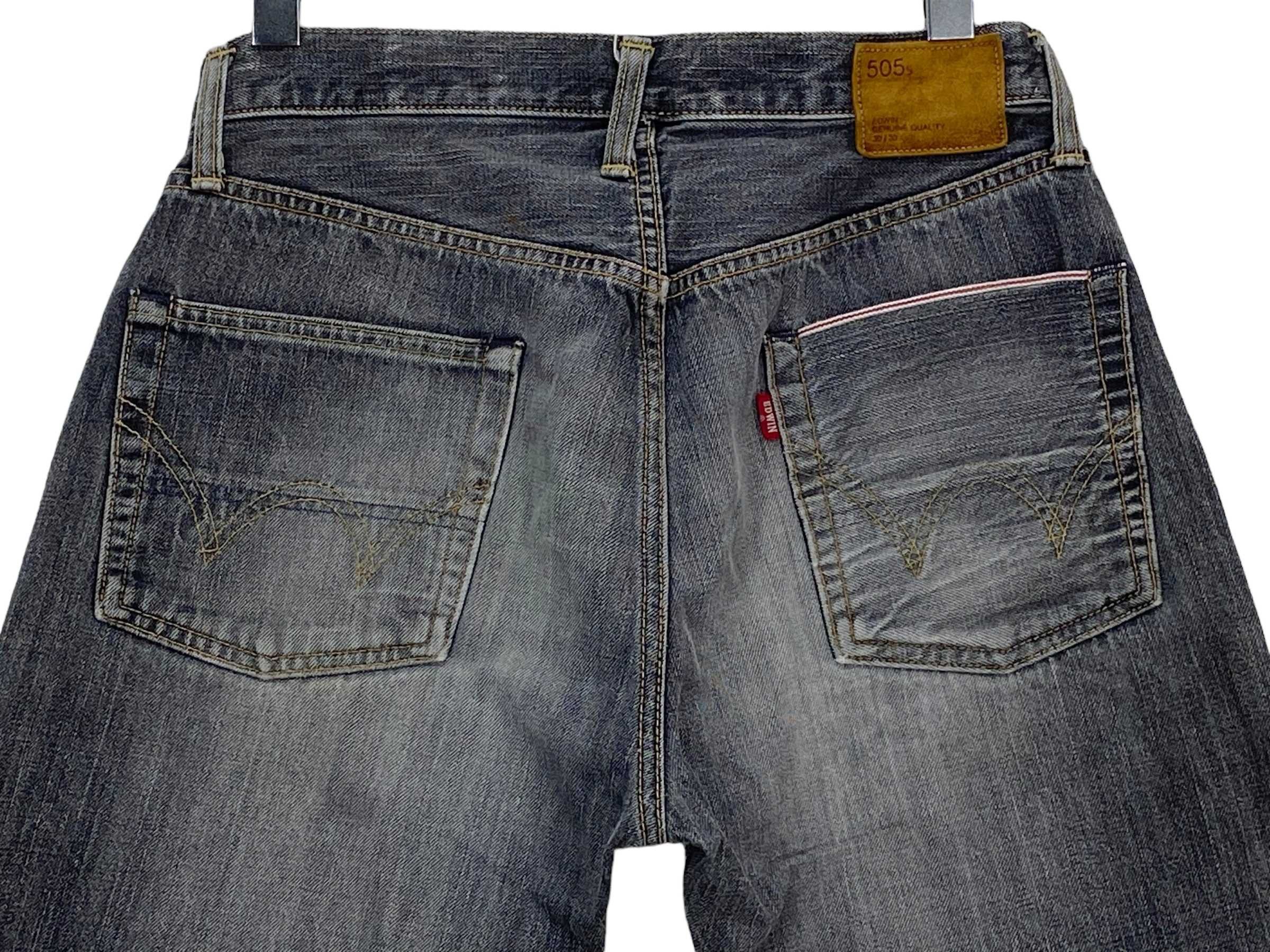 Edwin × Vintage Edwin Selvedge Denim Japanese Distressed Pants Japan Made Size US 30 / EU 46 - 5 Thumbnail