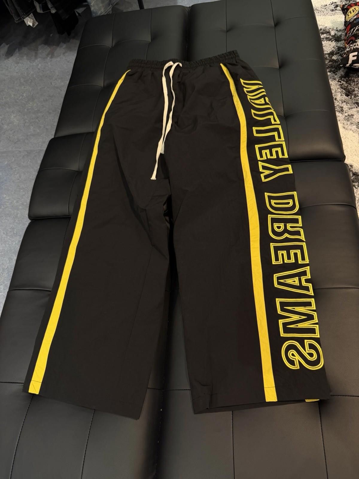 Other Valley Track Black Yellow Drawstring Sweatpants Size Small Size US 30 / EU 46 - 2 Thumbnail