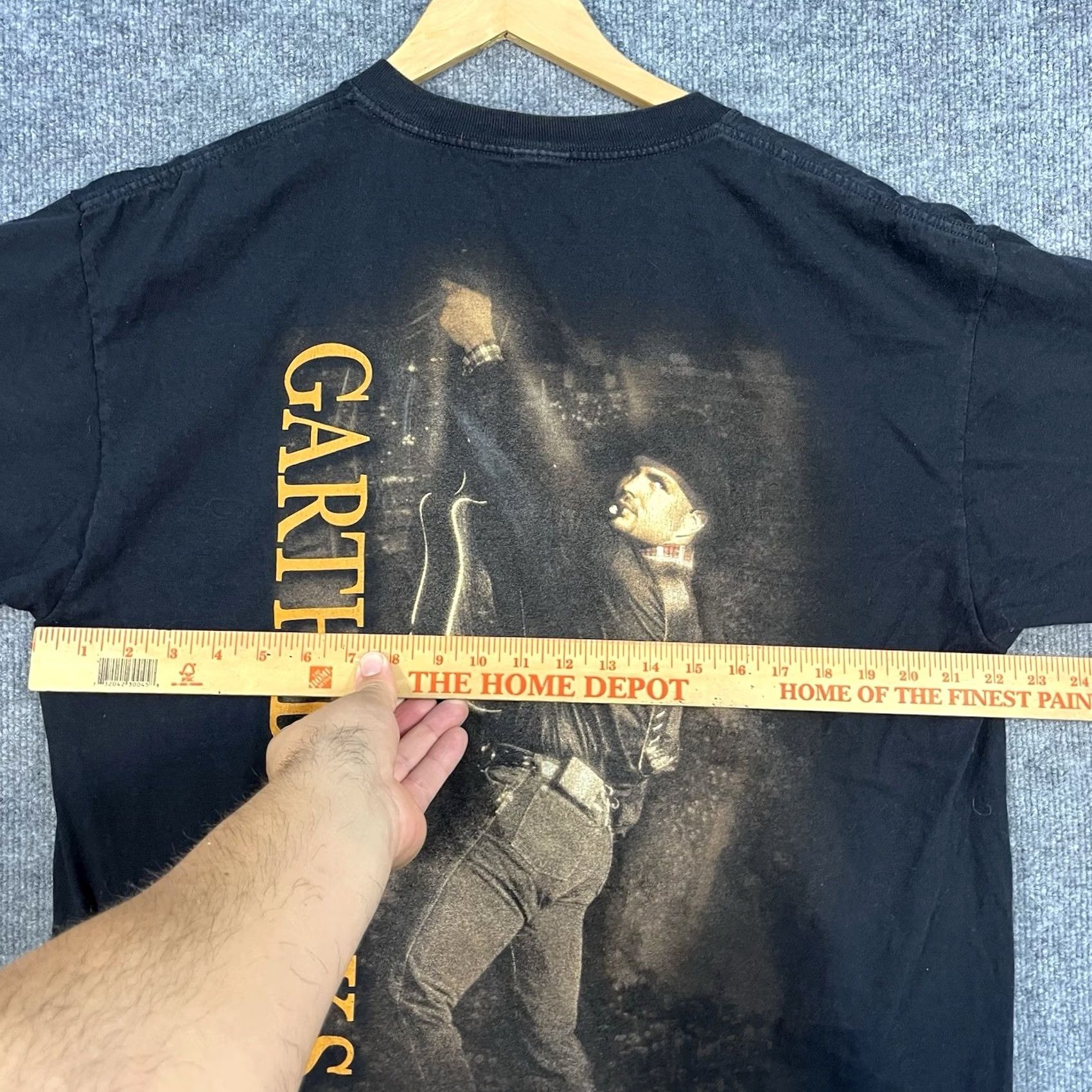 Brooks Vintage Hanes Beefy Garth Brooks Shirt XL LA Firefighters Concert 2008 Y2K Country Graphic Mens Regular Short Sleeve Black Size US XL / EU 56 / 4 - 2 Thumbnail