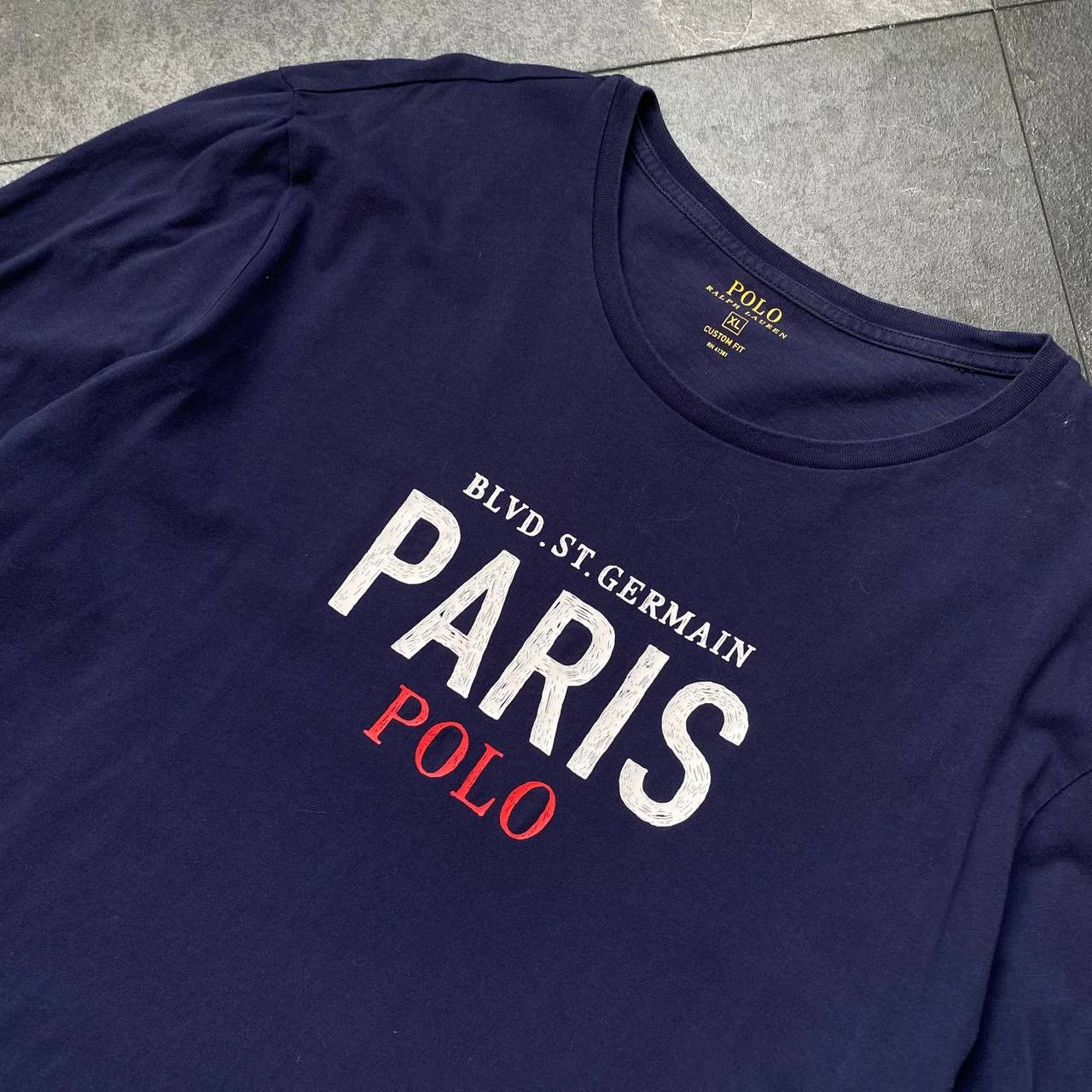 Polo Ralph Lauren × Vintage Big logo Paris polo Ralph Lauren tee shirts Size US XL / EU 56 / 4 - 2 Thumbnail