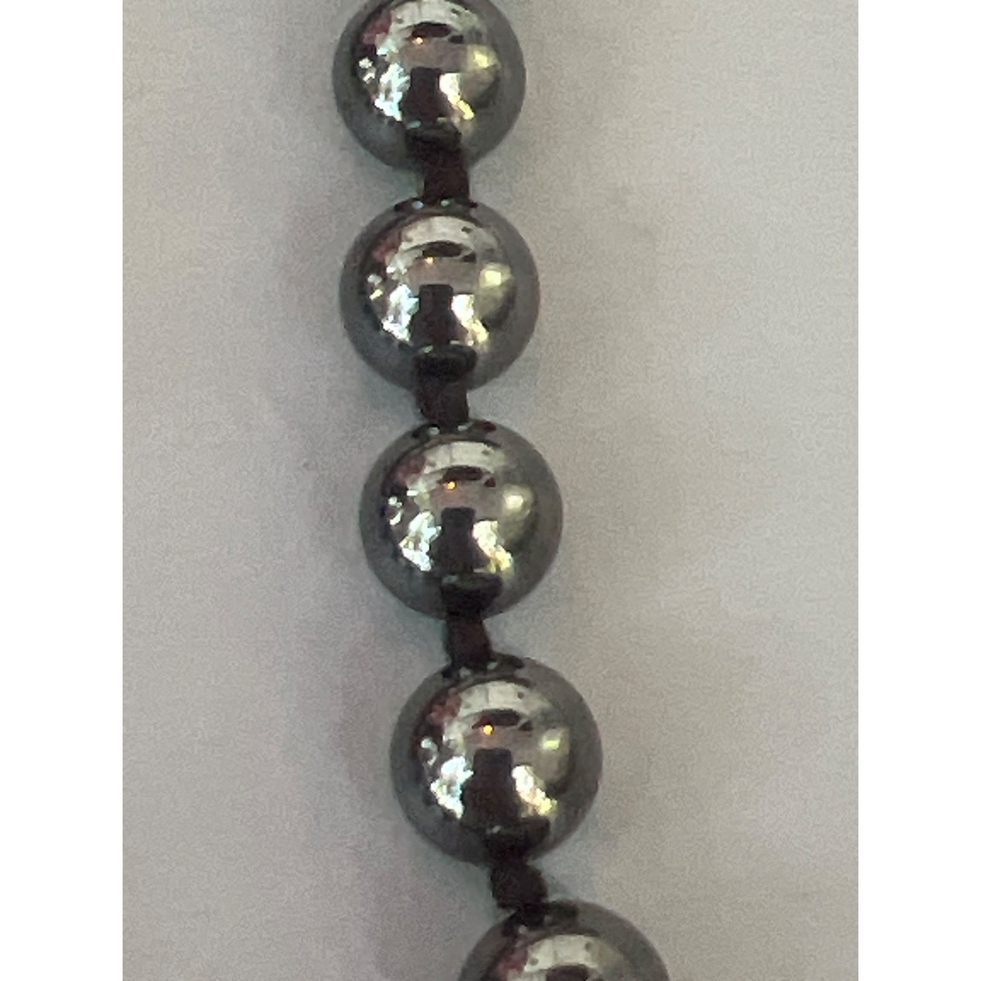 Other Vintage Estate Metallic Hematite Bead Necklace Knotted Betww Size ONE SIZE - 3 Thumbnail