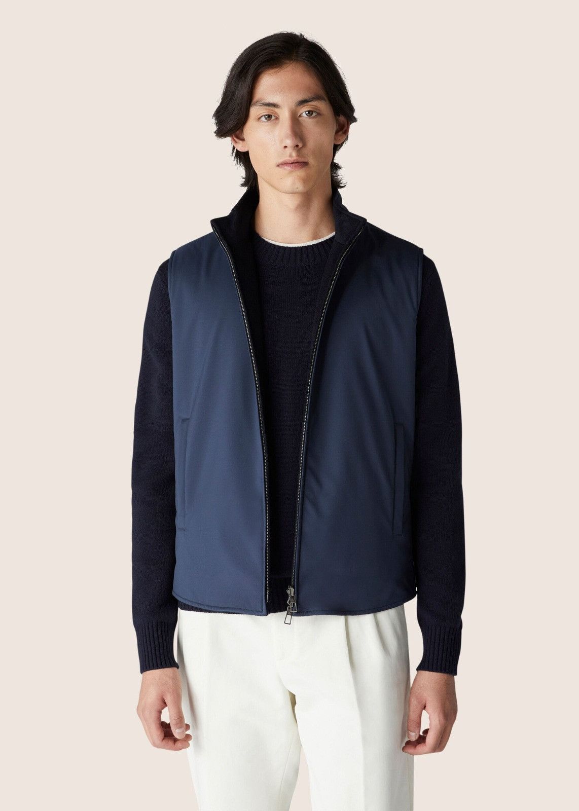 Loro Piana o1srvl11e1224 Reversible Marlin Vest in Navy Blue Size US XL / EU 56 / 4 - 5 Thumbnail