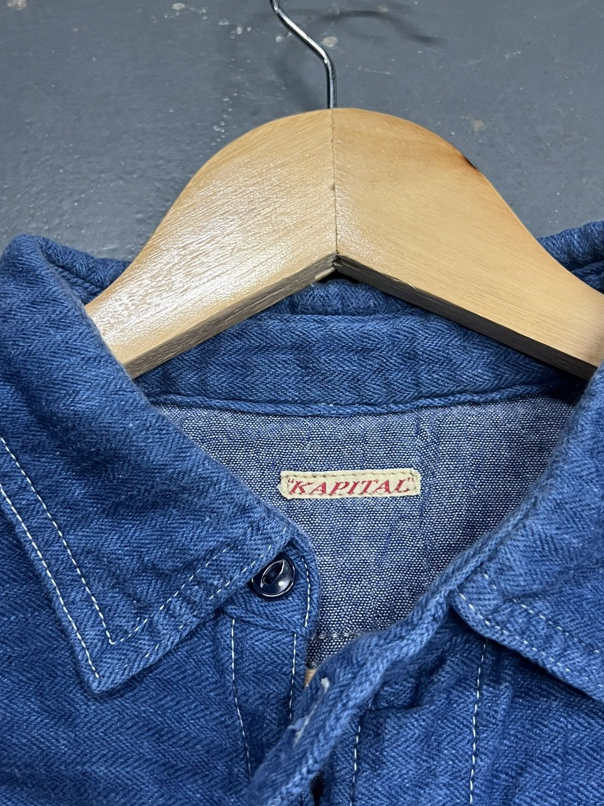 Kapital KAPITAL Indigo Workwear Shirt Size US XL / EU 56 / 4 - 6 Thumbnail