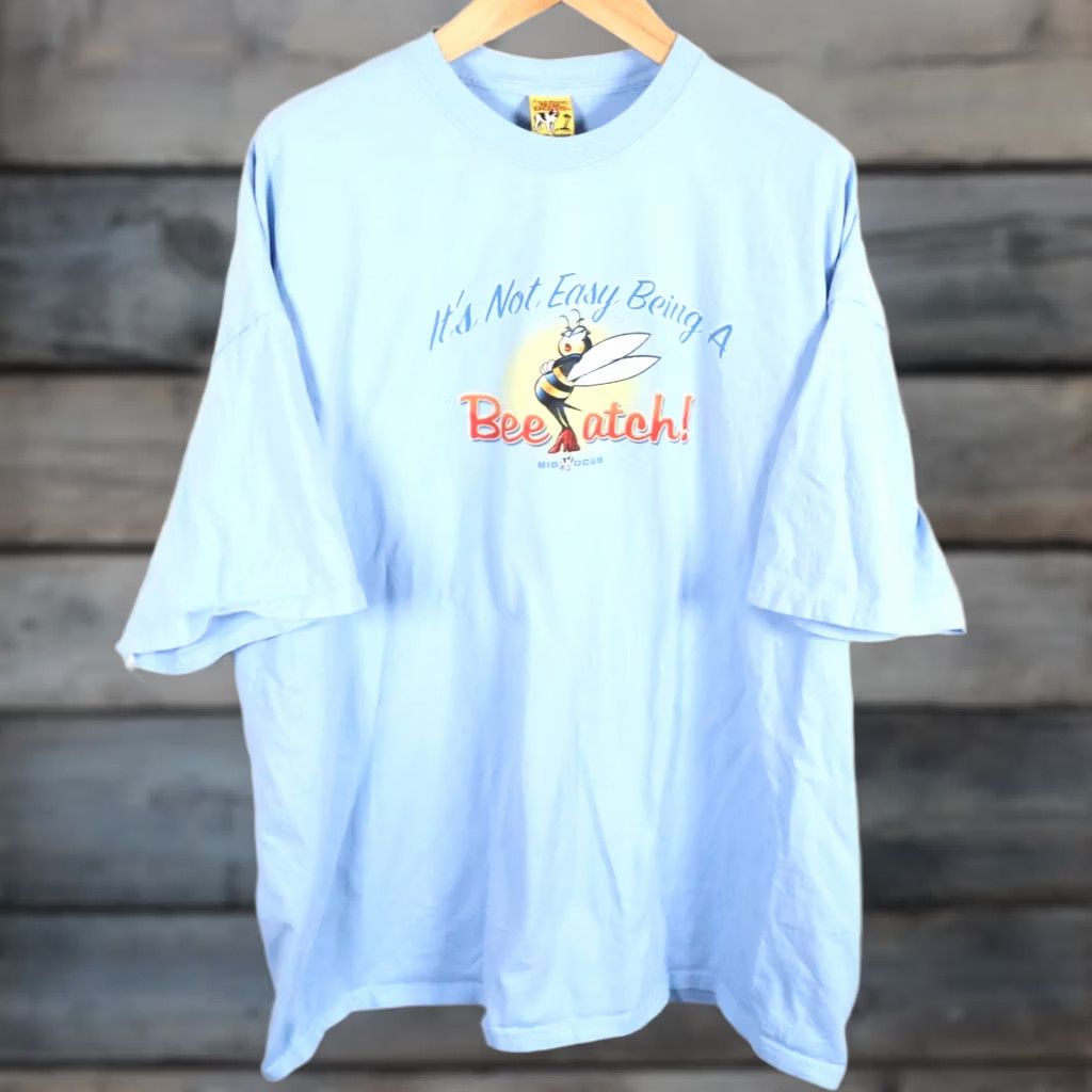 Big Dogs VINTAGE Big Dogs Shirt Mens 3XL Blue VTG Bee atch Adult Sky Queen Humor Y2K 2000s Size US XXL / EU 58 / 5 - 1 Thumbnail