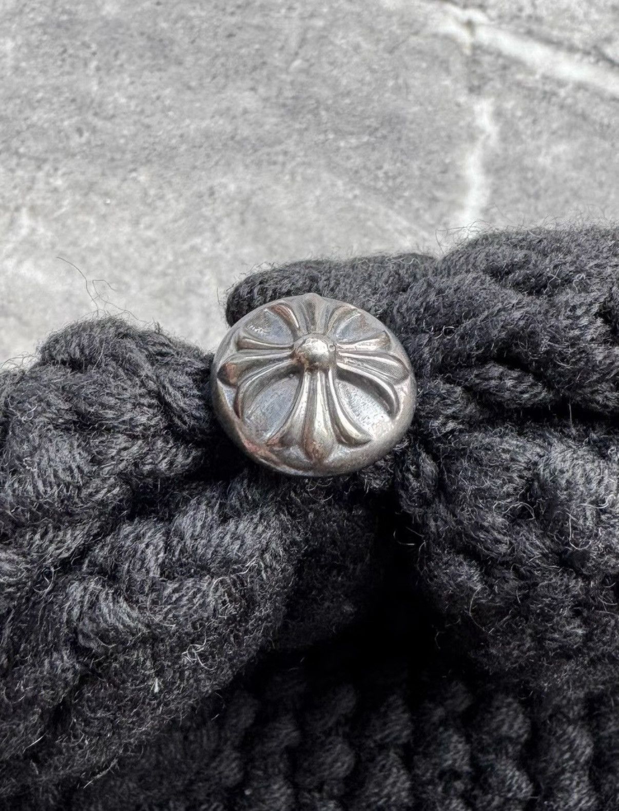 Chrome Hearts Chrome Hearts Cross Leather Patch Knit Beanie Size ONE SIZE - 4 Thumbnail