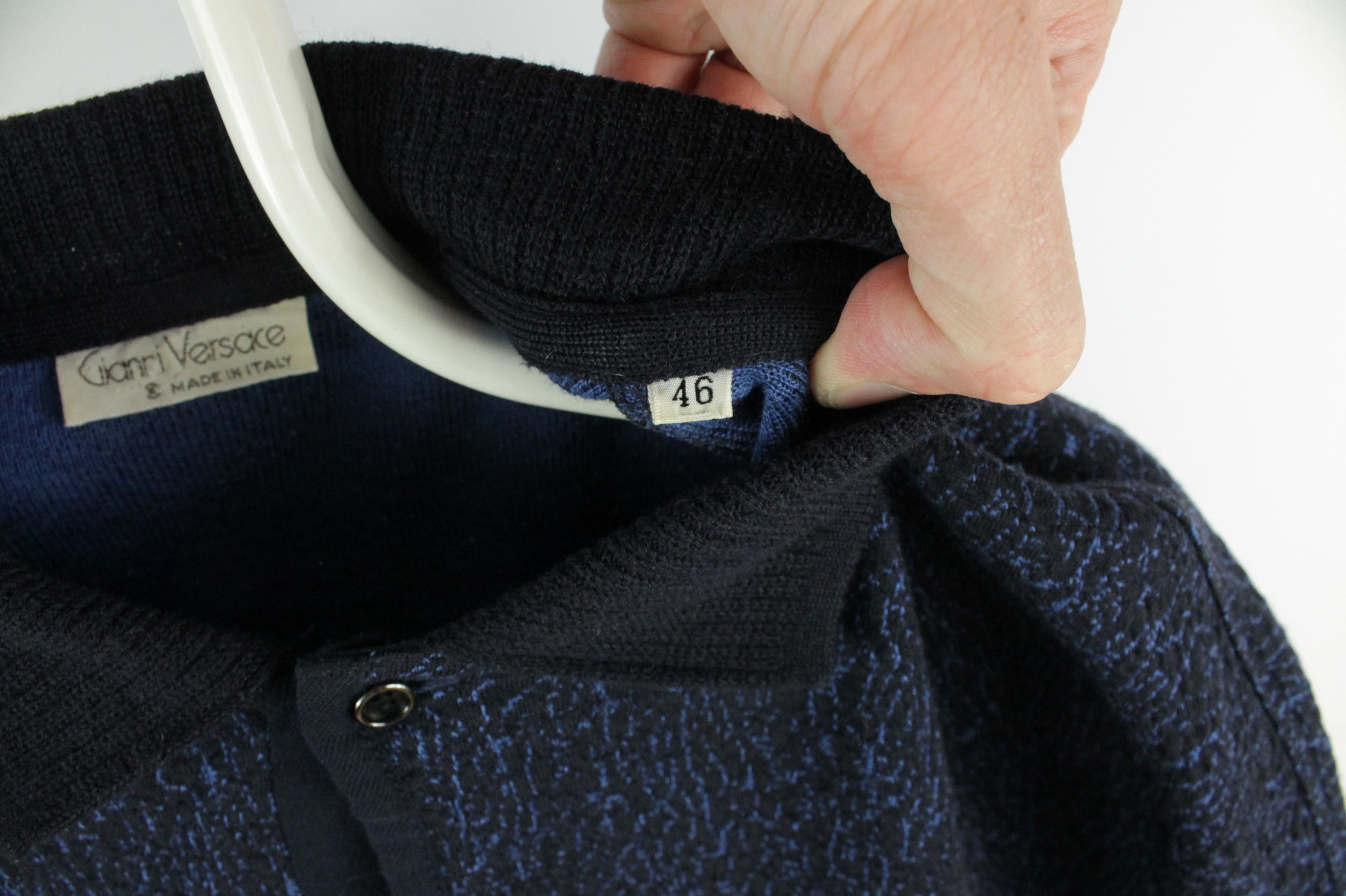 Versace Very RARE Vintage 80's Gianni Versace Wool Knit Sweater Size US S / EU 44-46 / 1 - 5 Thumbnail