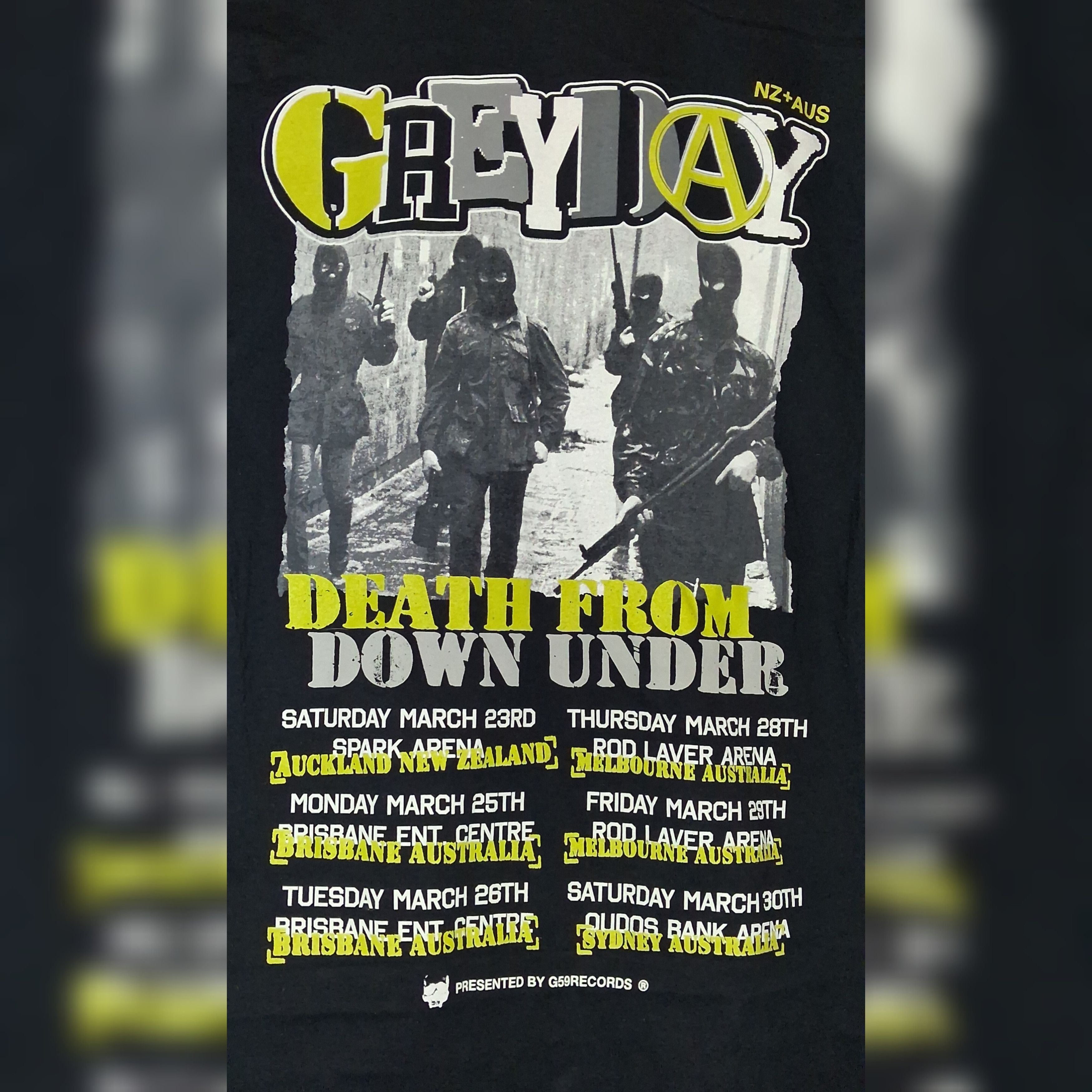 G59 Records $uicideboy$ Greyday 'Death From Down Under' Australia Shirt Size US M / EU 48-50 / 2 - 6 Thumbnail