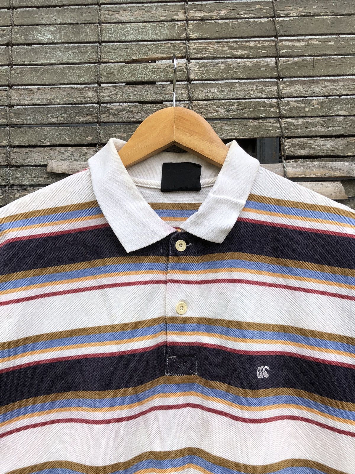 Canterbury of New Zealand Vintage Canterbury Of New Zealand Stripe Polo Shirt Size US L / EU 52-54 / 3 - 4 Thumbnail