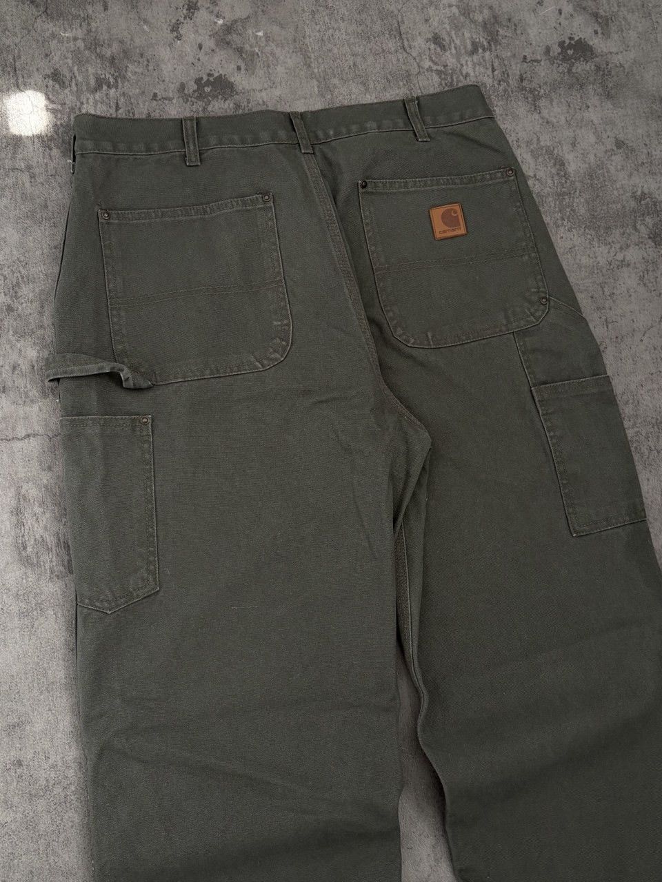 Carhartt Double Knee Duck Canvas Moss Green Carpenter Pant