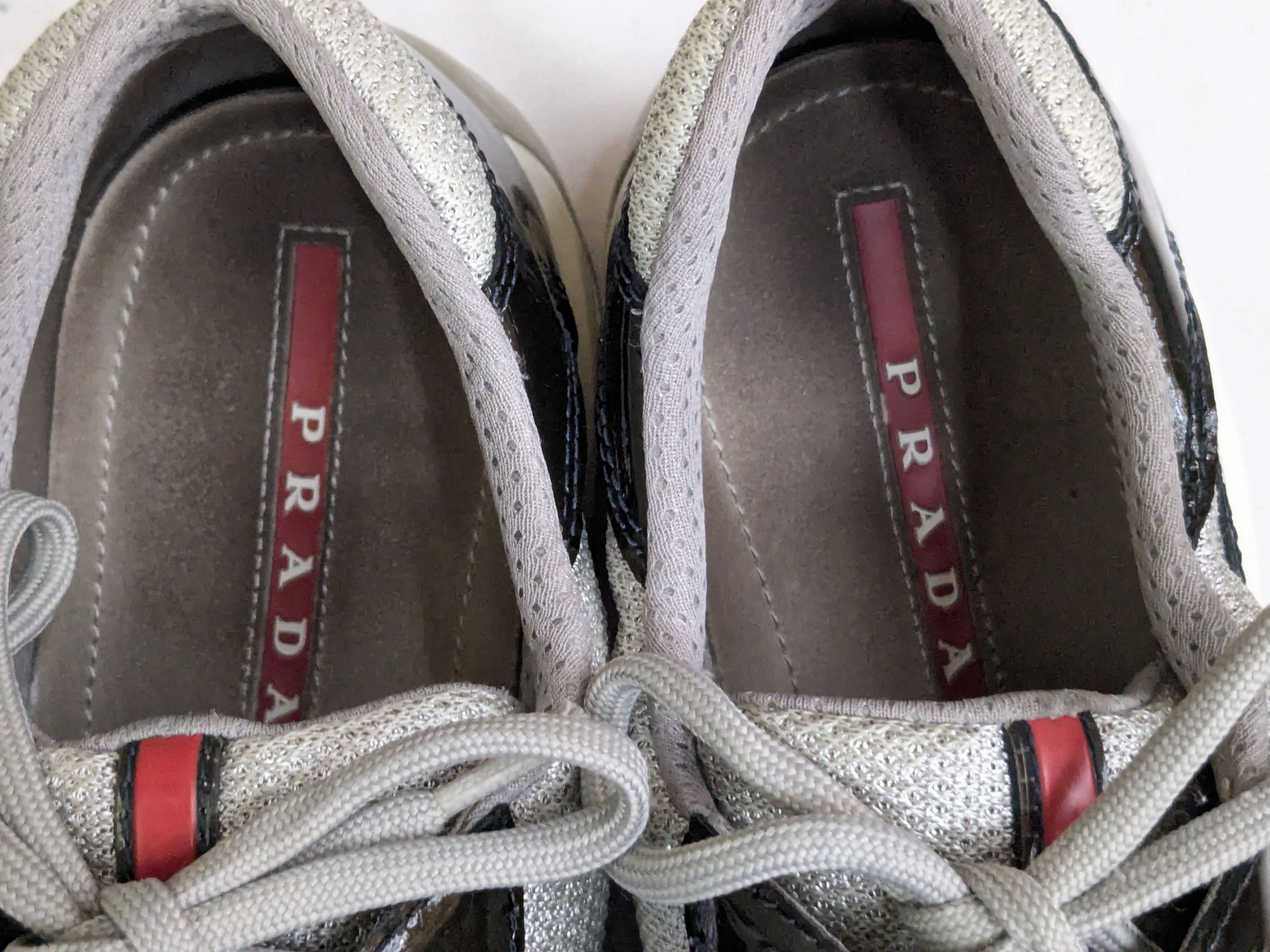 Prada Prada America's Cup Black Patent Leather 13 Silver Size US 13 / EU 46 - 3 Thumbnail