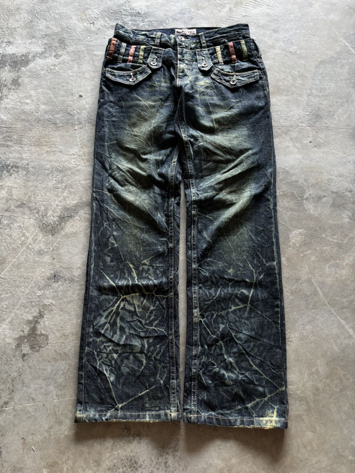 Hysteric Glamour ANTFUI double waist japanese rusty crazy sick washed punk Size US 30 / EU 46 - 1 Thumbnail