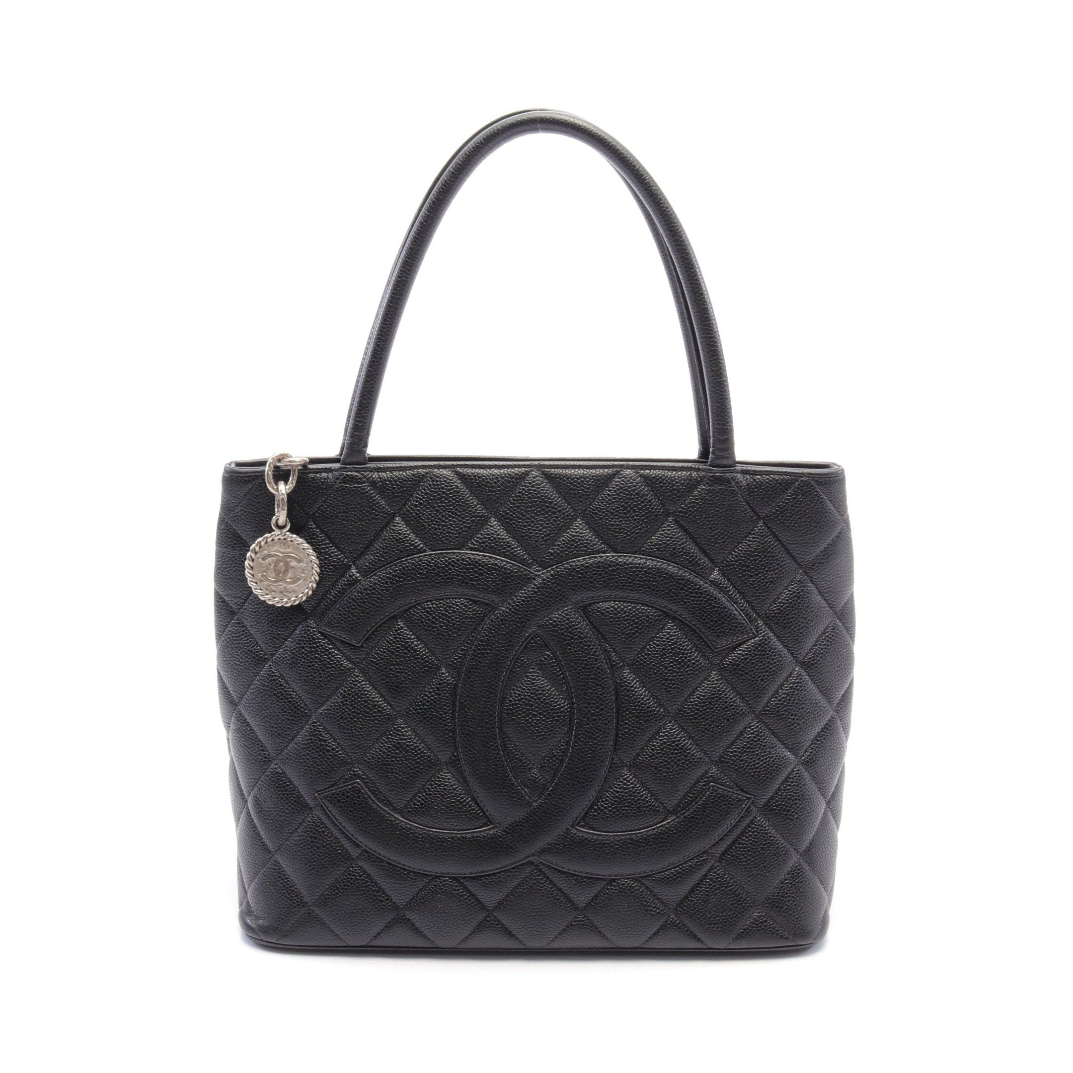 Chanel Chanel Reissue Tote Handbag Bag Caviar Skin Black Matte Silver Hardware Size ONE SIZE - 1 Thumbnail
