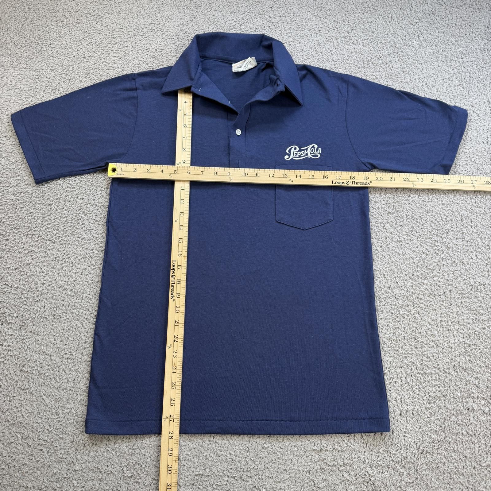 Other Vintage 90s Pepsi Cola Polo Shirt Made in USA Navy Workwear Size US M / EU 48-50 / 2 - 3 Thumbnail