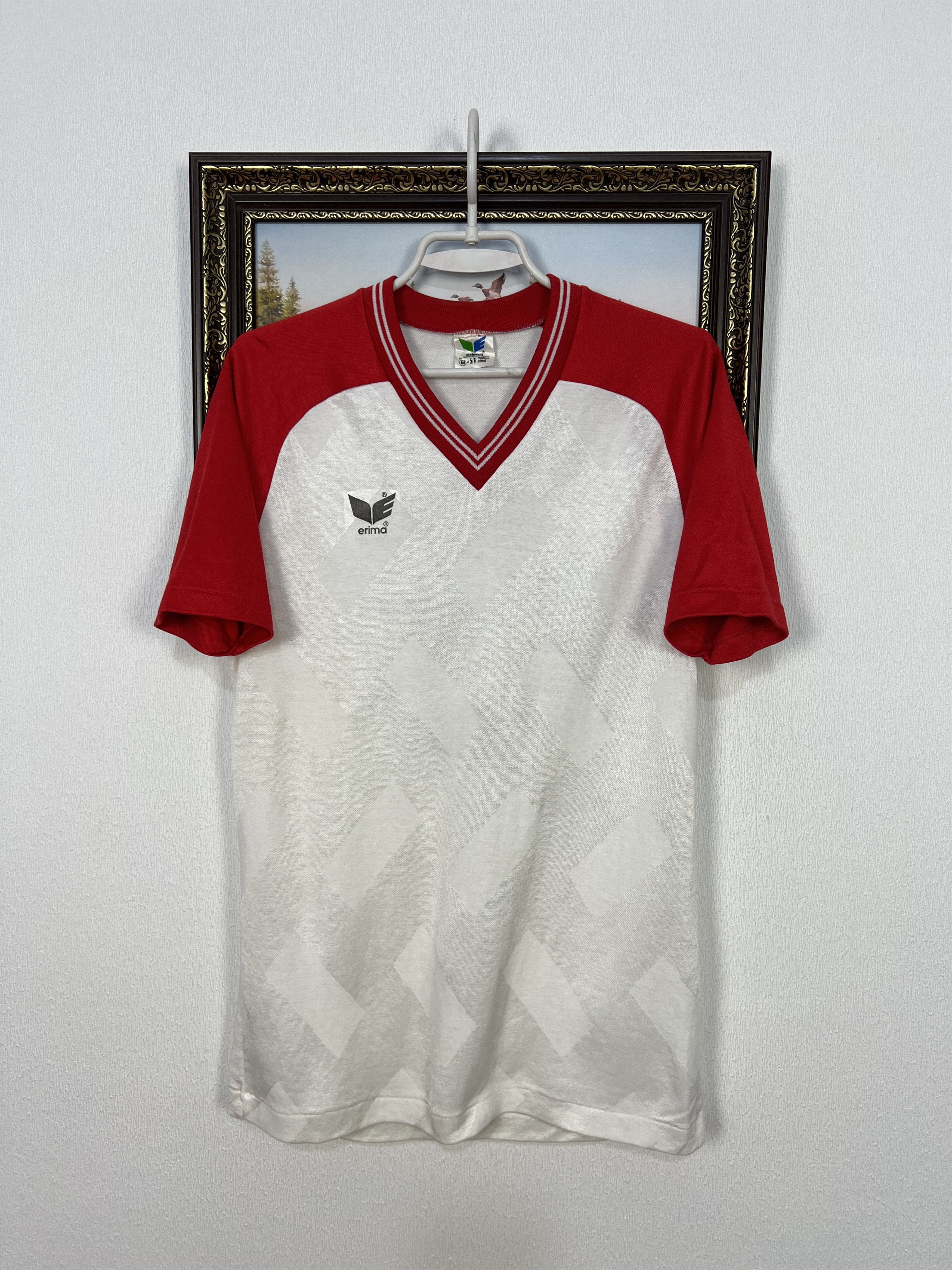 Erima Vintage 80's Erima Football Template Shirt #6 Soccer White Size US M / EU 48-50 / 2 - 1 Thumbnail