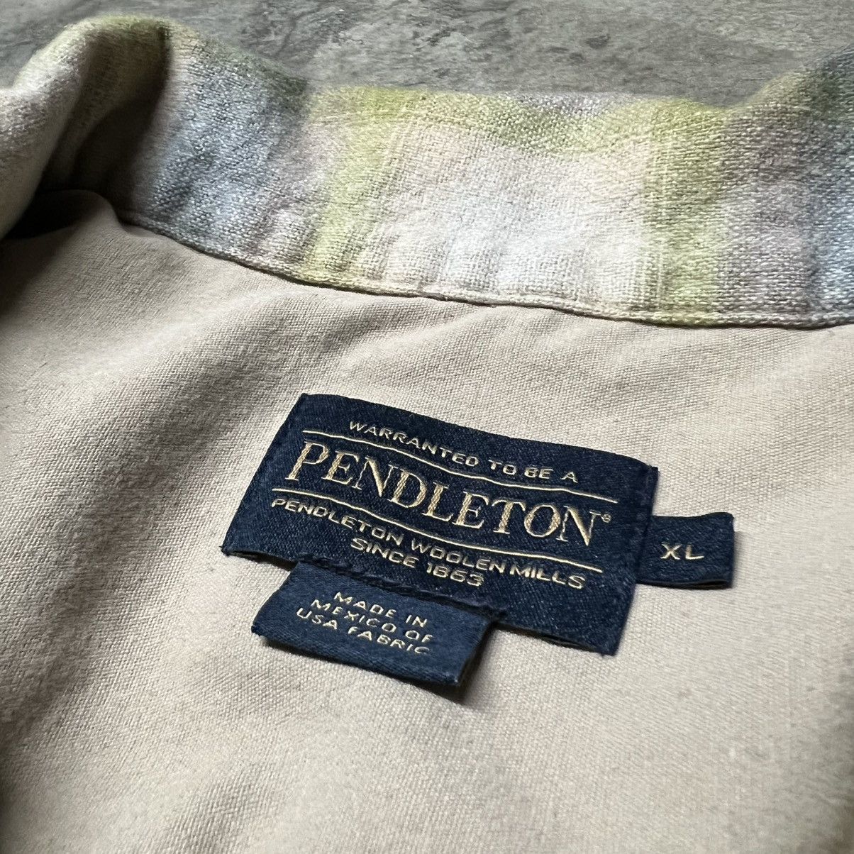 L.L. Bean × Pendleton × The North Face Pendleton Plaid Wool Loop Collar Short-Sleeve Flannel Shirt Size US XL / EU 56 / 4 - 9 Thumbnail
