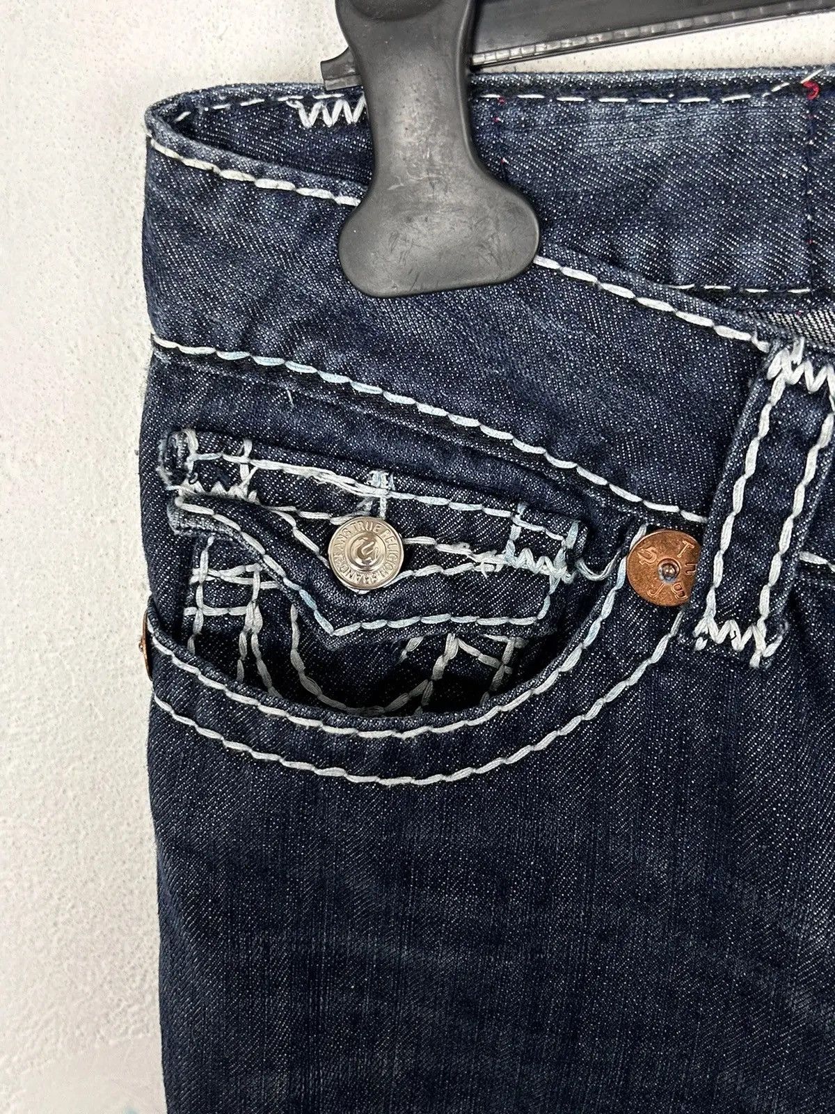 True Religion Vintage True Religion Bobby Crazy Embroidery Jeans Size 32 Size 32" / US 10 / IT 46 - 5 Thumbnail