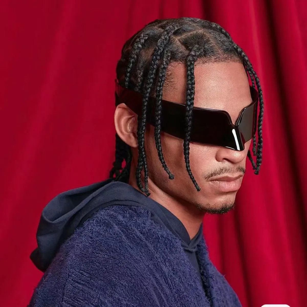 VIBE Hip-hop Street ins style custom avant-garde sunglasses Size ONE SIZE - 1 Thumbnail