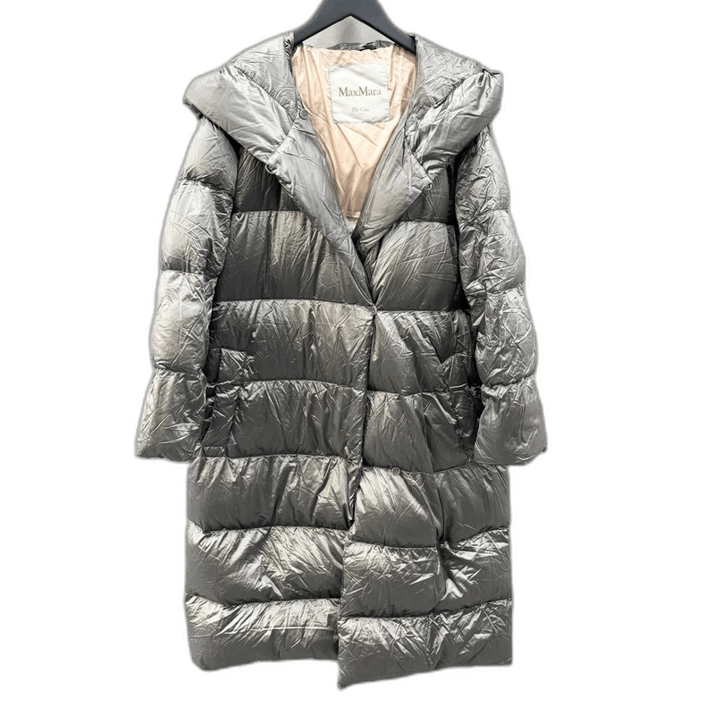 Moncler Maxmara Hooded Mid-Length Down Jacket Size L / US 10 / IT 46 - 1 Thumbnail