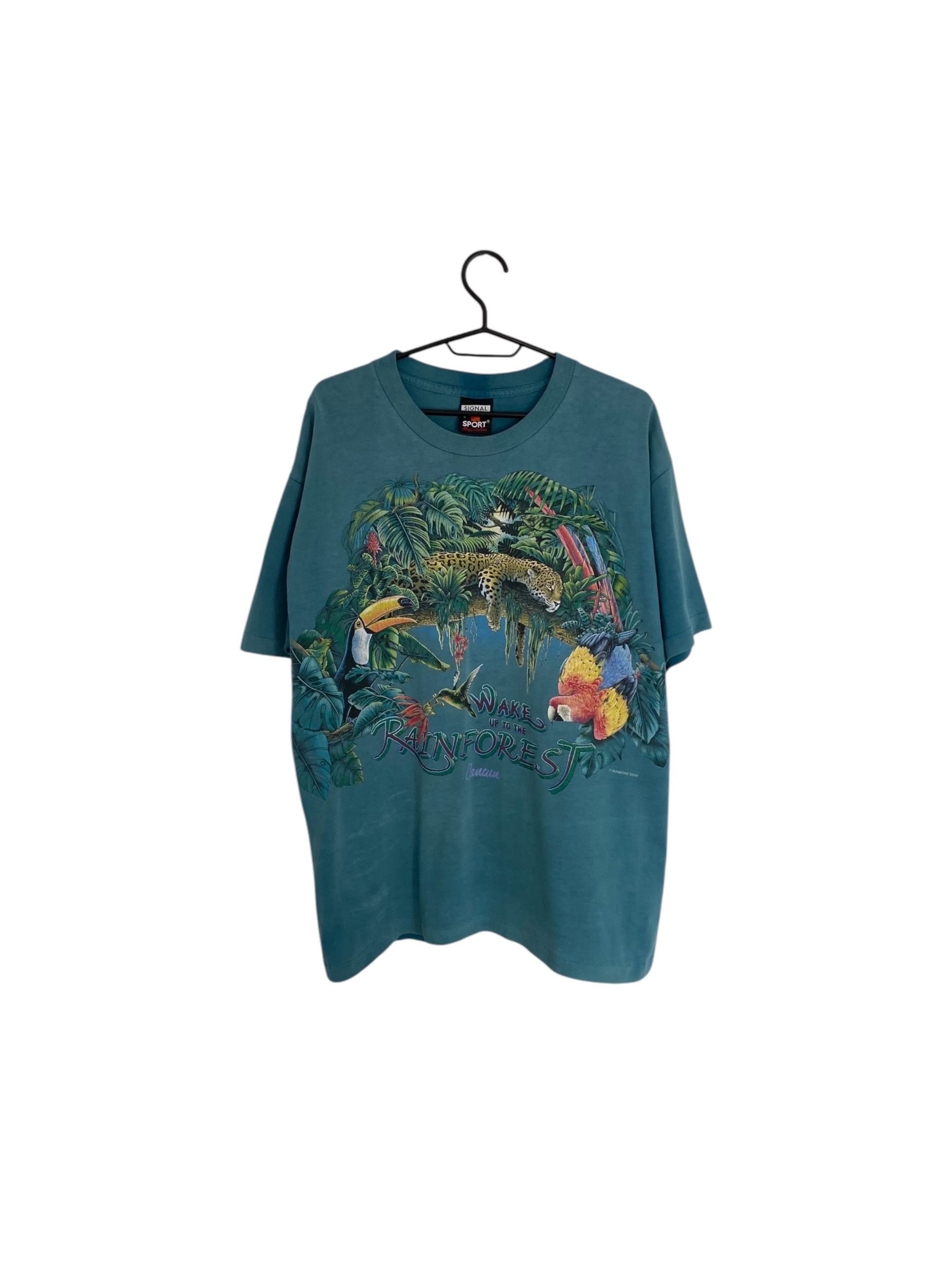 Vintage Cancun Rainforest vintage single stitch tee Size US L / EU 52-54 / 3 - 1 Thumbnail