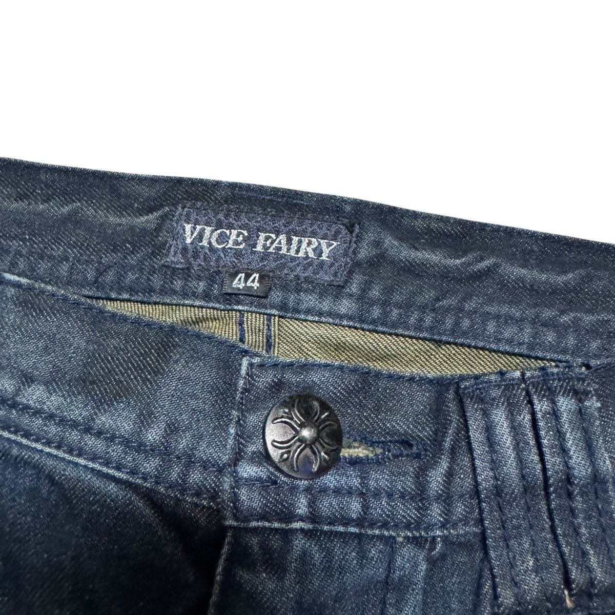 Le Grande Bleu (L.G.B.) Vice Fairy Whisker Distressed Denim Flare Jeans Size US 30 / EU 46 - 6 Thumbnail