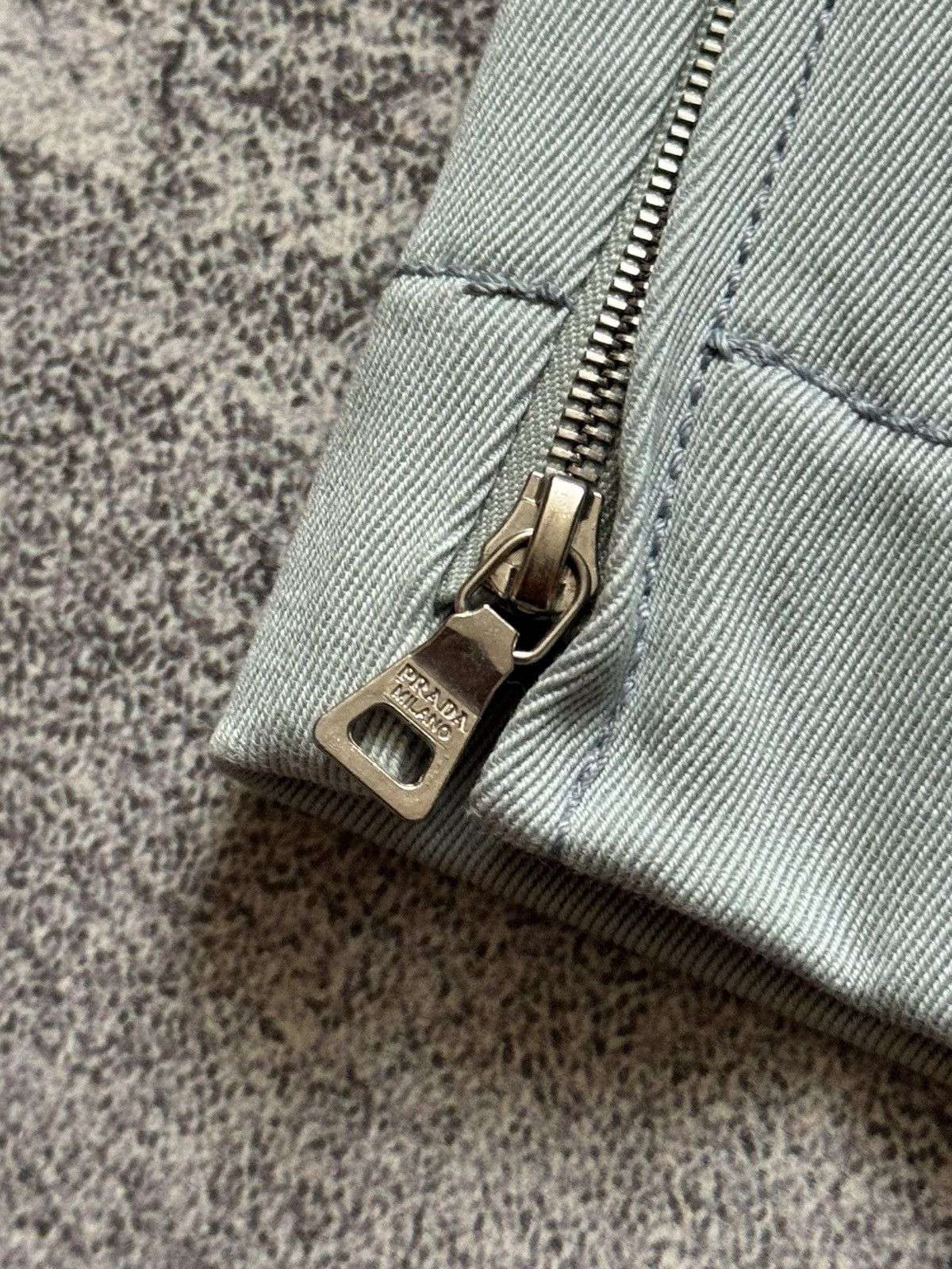 Prada × Vintage Prada 42 blue zip vintage sweat pant trouser chino zip jean Size 28" / US 6 / IT 42 - 9 Thumbnail