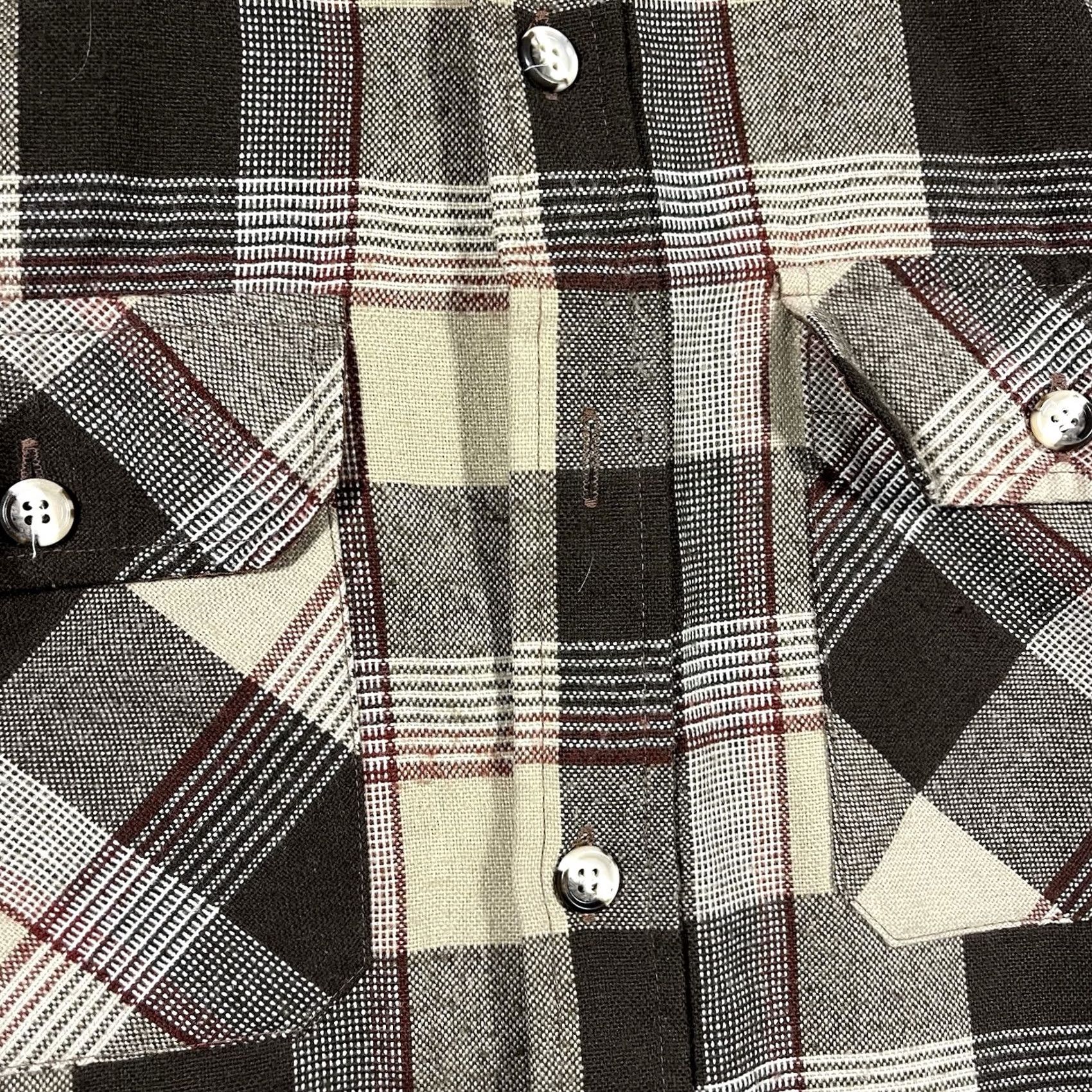Sears VINTAGE Sears Fieldmaster Jacket Mens L Brown Plaid Quilted Flannel 70s Size US L / EU 52-54 / 3 - 2 Thumbnail