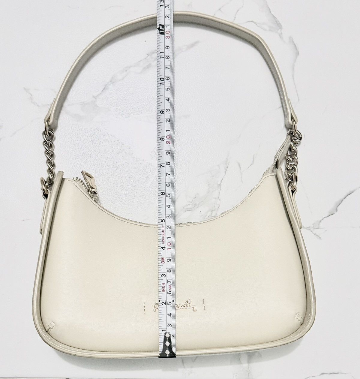 Pierre Cardin Vintage Pierre Cardin Cream Shoulder Bag Size ONE SIZE - 2 Thumbnail