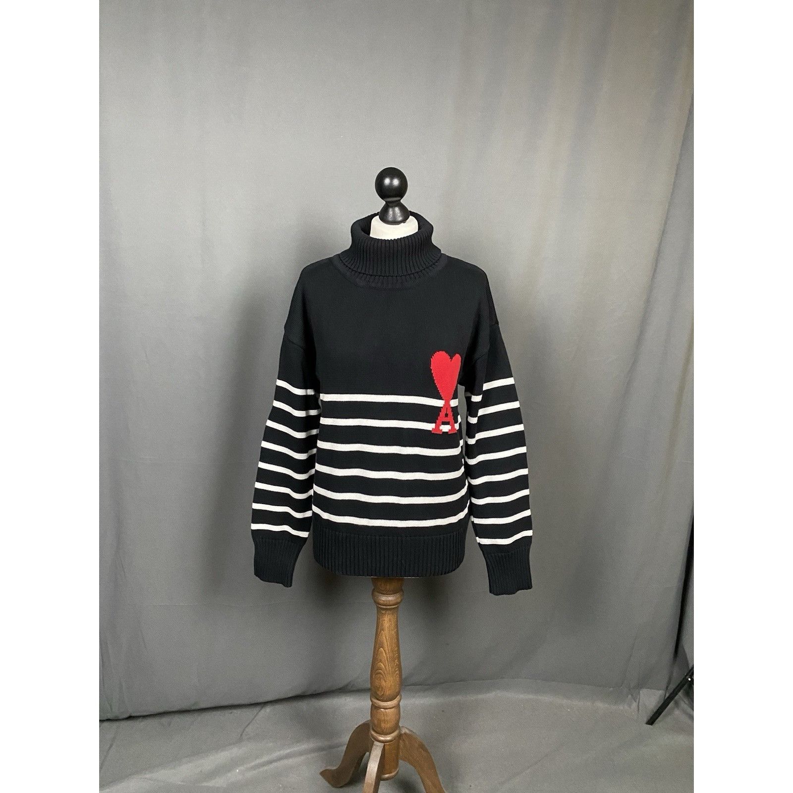 AMI AMI Paris Women's Black Oversized Turtleneck Sweater Size S Size S / US 4 / IT 40 - 3 Thumbnail