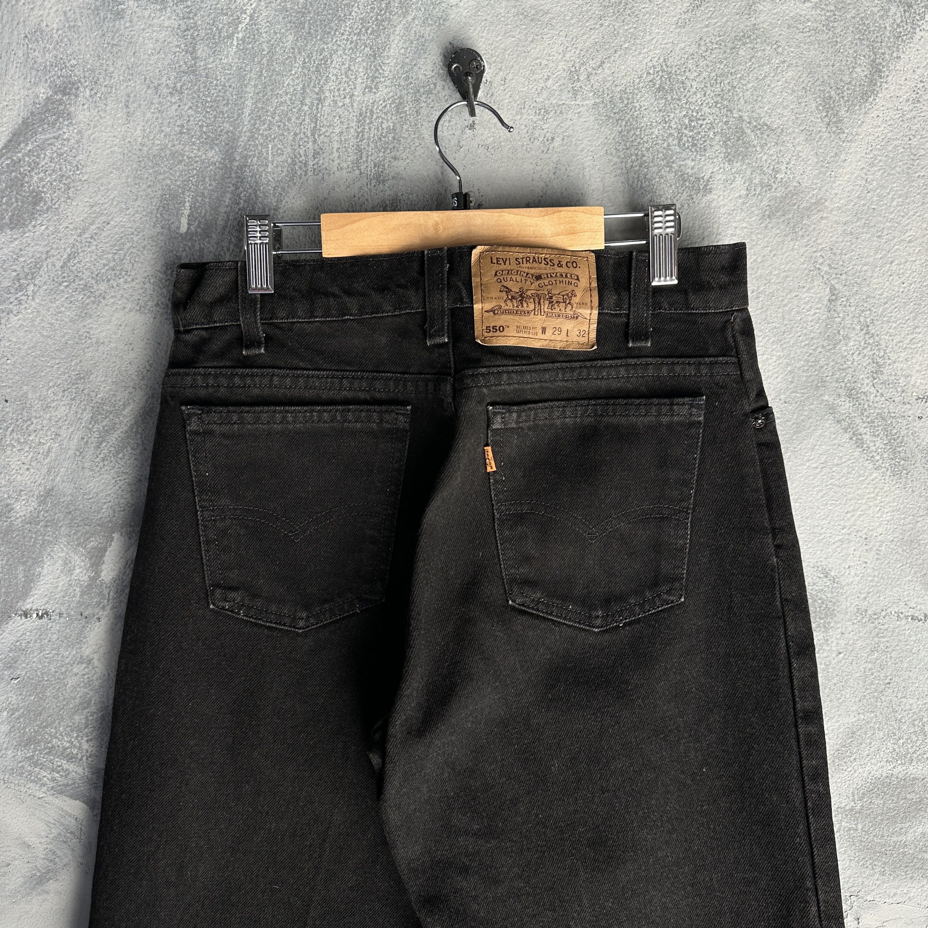 Levi's Vintage Levis 550 Jeans Men's Relaxed Orange Tab Made In USA Size US 29 - 1 Thumbnail