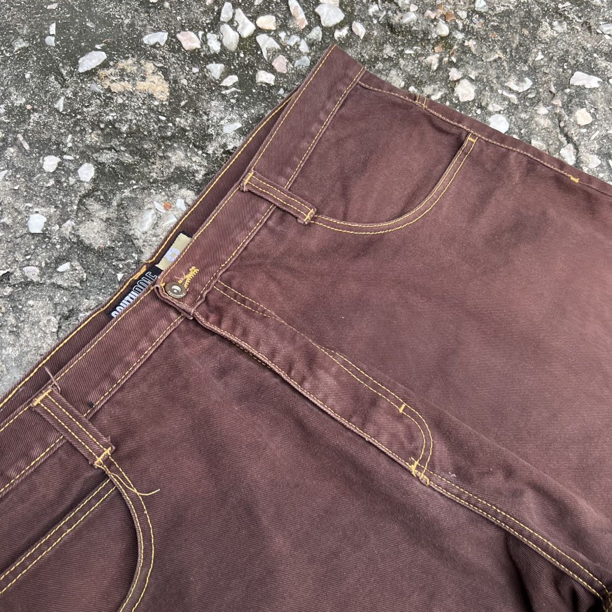 Southpole “y2k style” SOUTHPOLE BROWN BAGGY JEANS Size US 42 / EU 58 - 6 Thumbnail