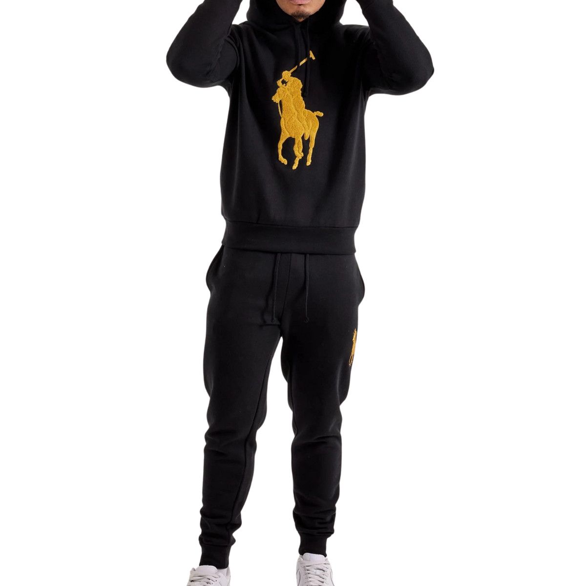 Polo Ralph Lauren Polo Ralph Lauren Gold Chenille Big Pony Fleece Hoodie Size US S / EU 44-46 / 1 - 8 Thumbnail